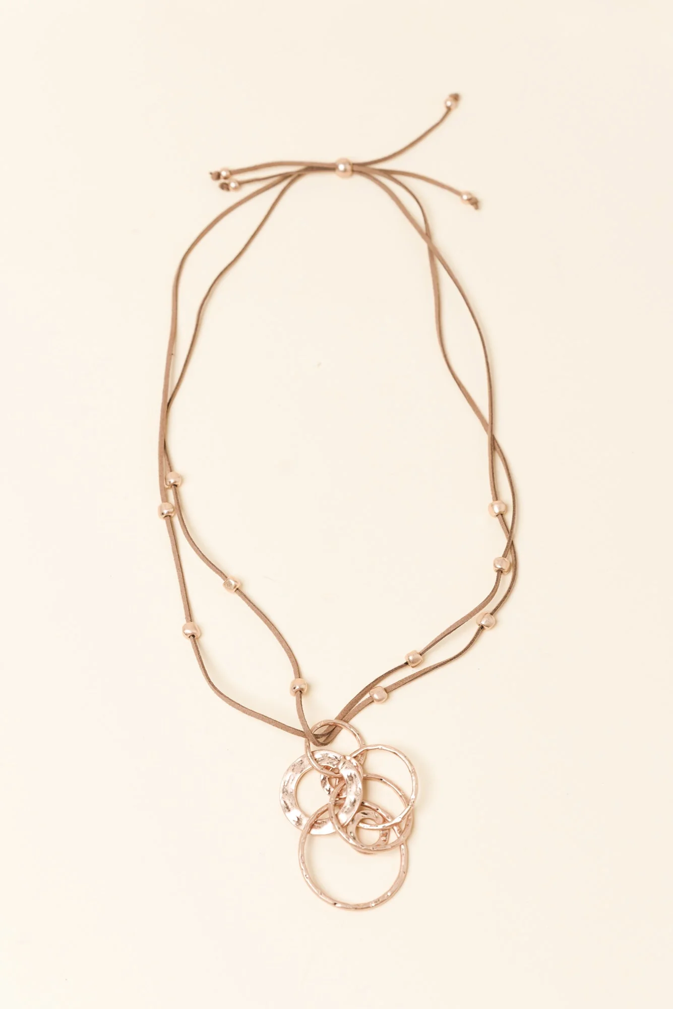 Addy Gold Linked Pendant Necklace