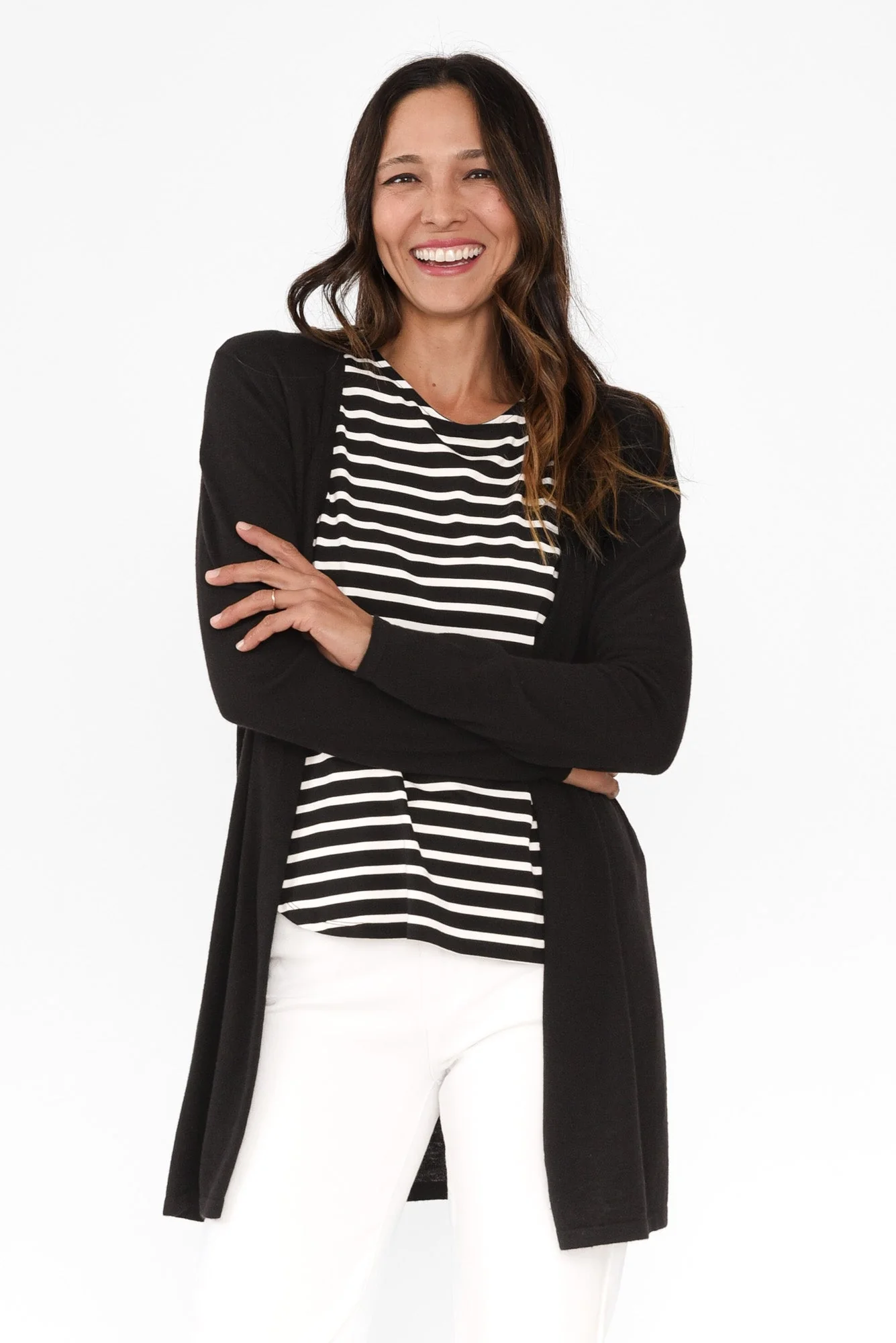 Adeline Black Lightweight Cardigan