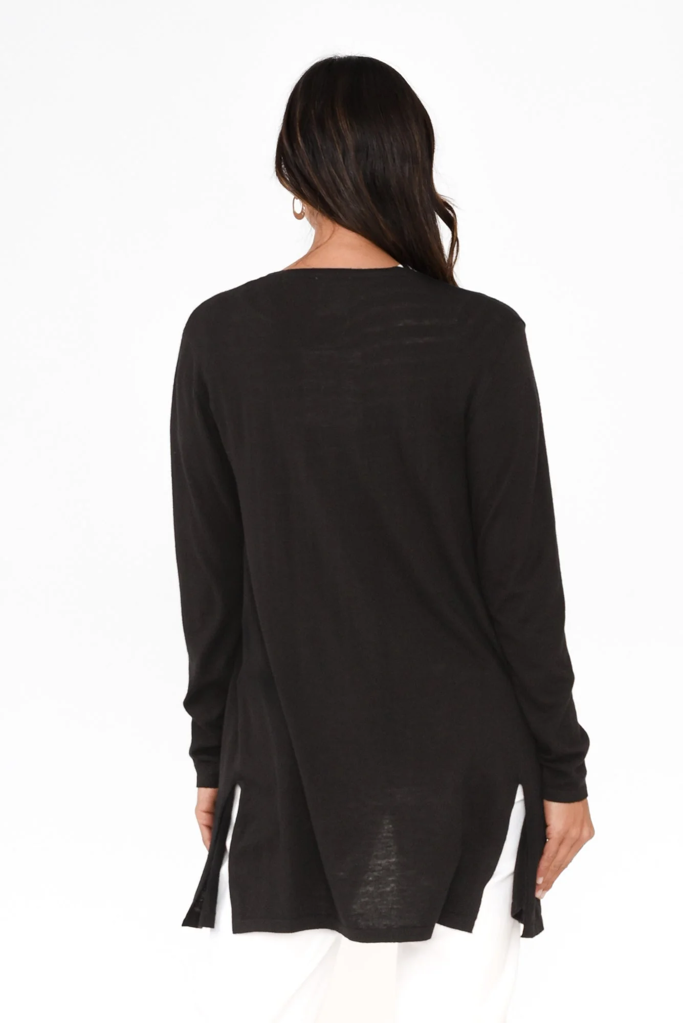 Adeline Black Lightweight Cardigan - Image 4