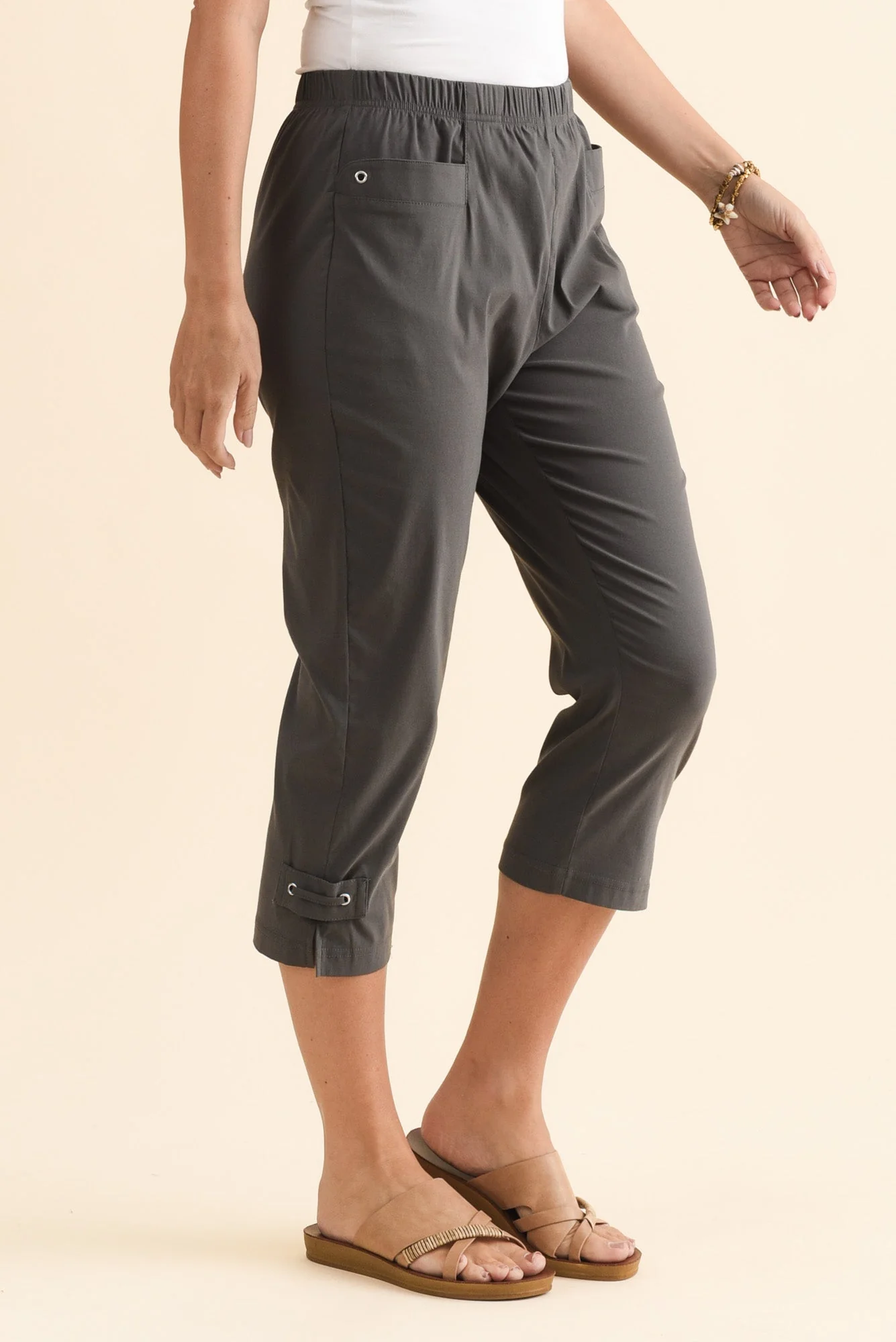 Air-Lite Charcoal Stretch Capri Pants - Image 3