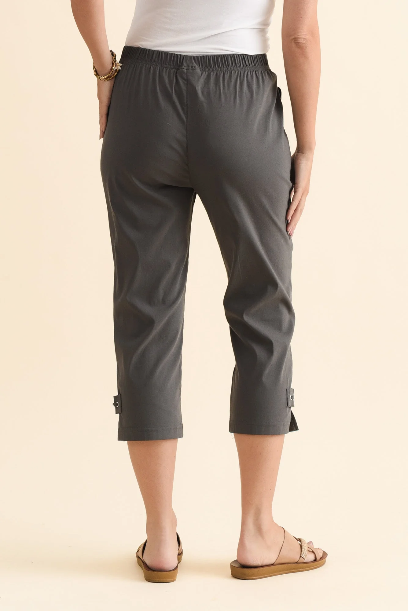 Air-Lite Charcoal Stretch Capri Pants - Image 4