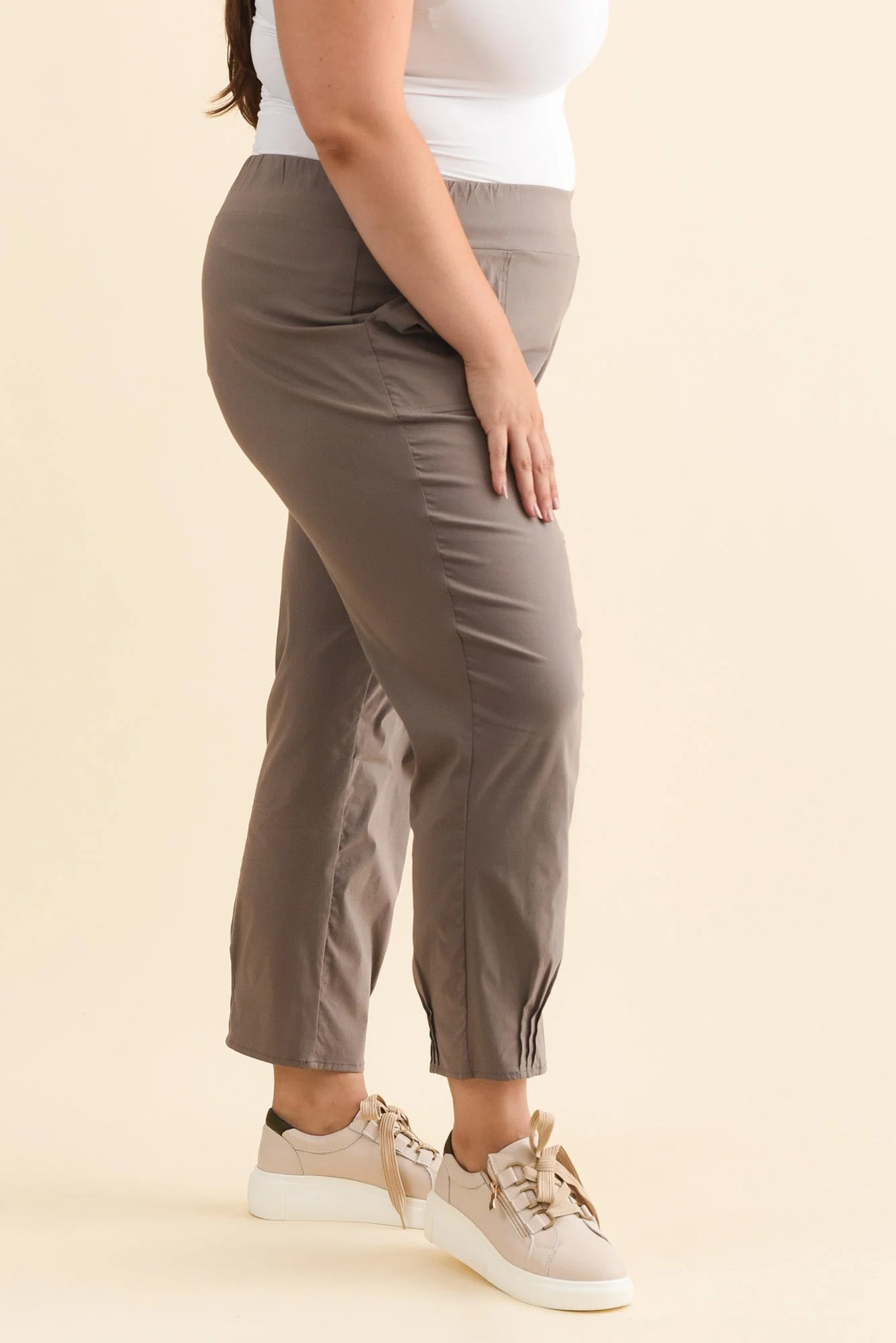 Air-Lite Taupe Stretch Pocket Pants - Image 10