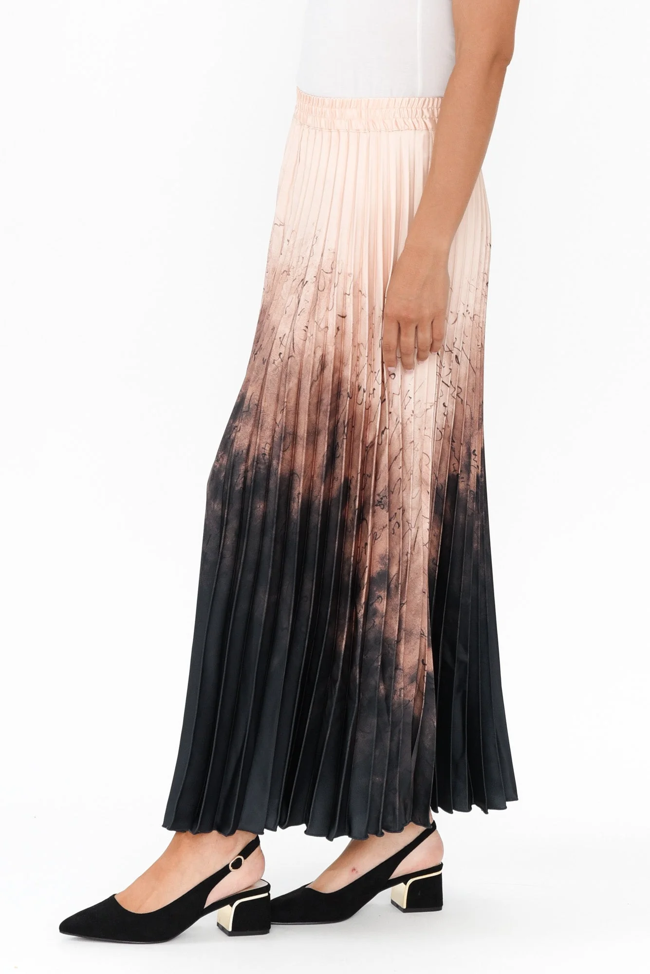 Alias Blush Abstract Pleated Skirt - Image 4