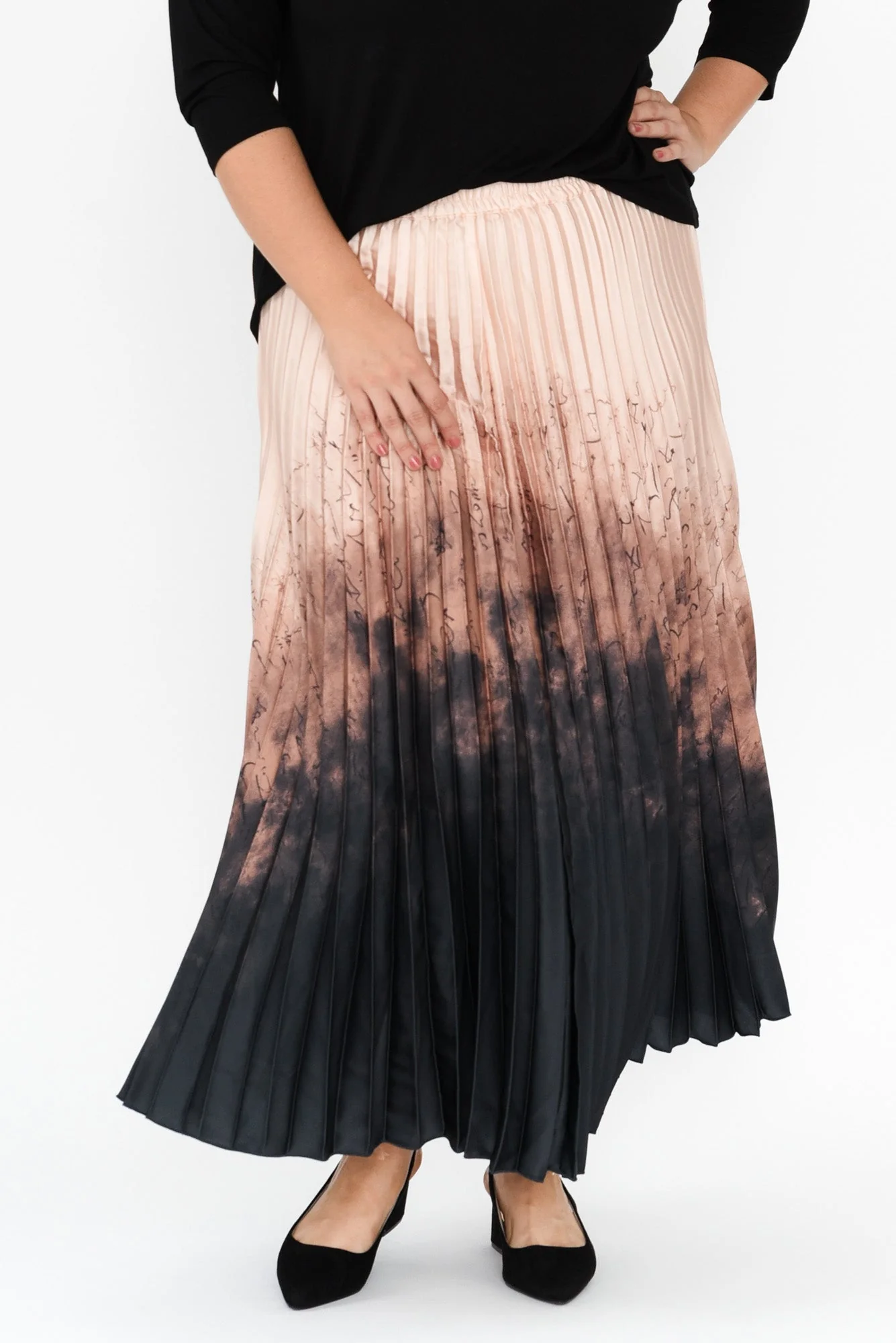 Alias Blush Abstract Pleated Skirt - Image 7