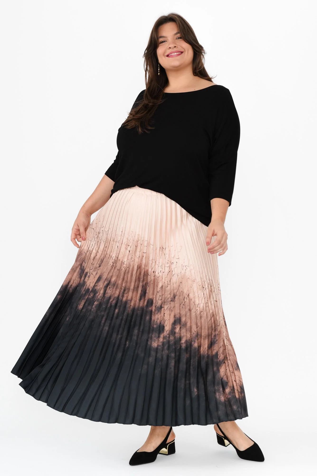 Alias Blush Abstract Pleated Skirt - Image 8