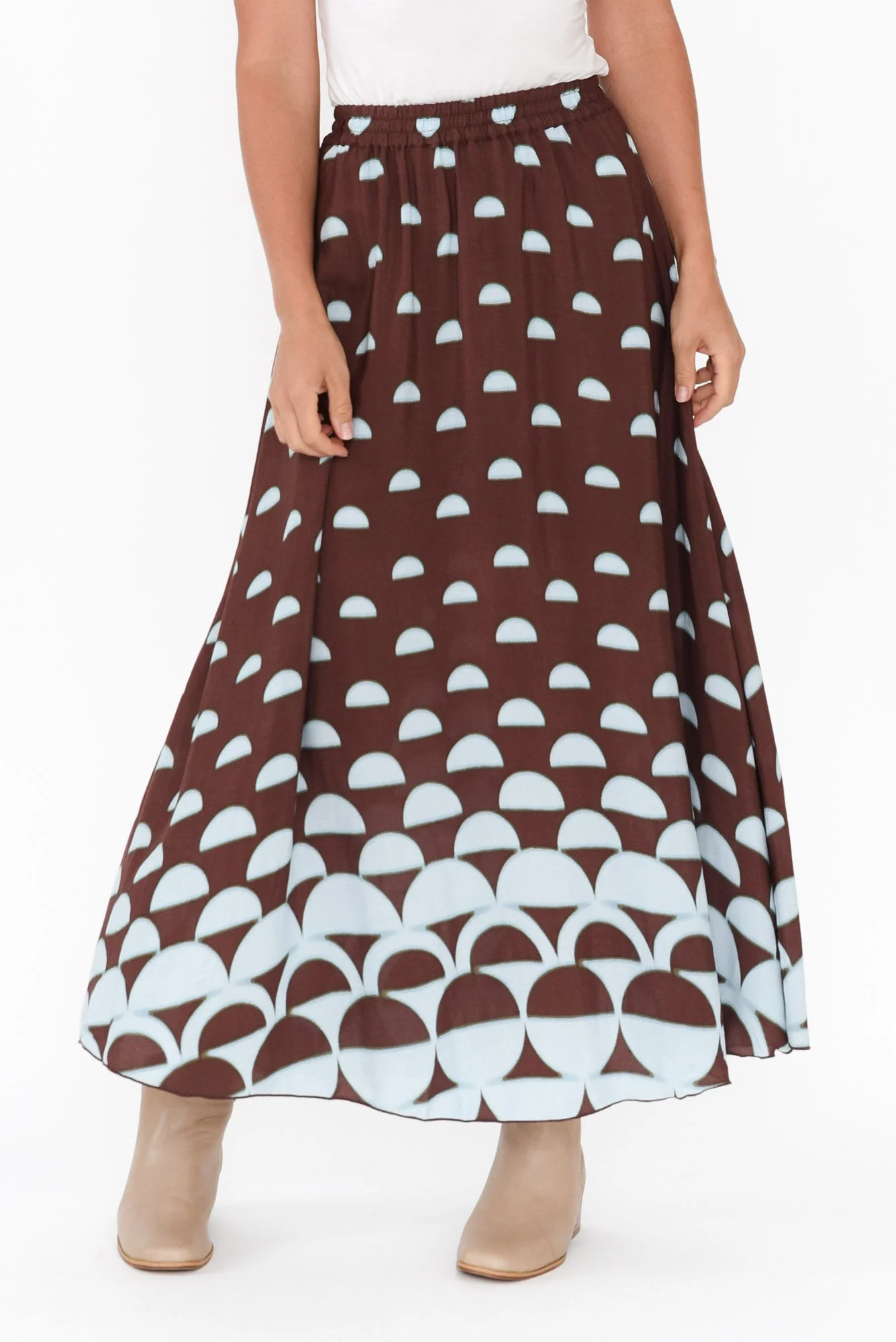Alias Brown Geo Skirt