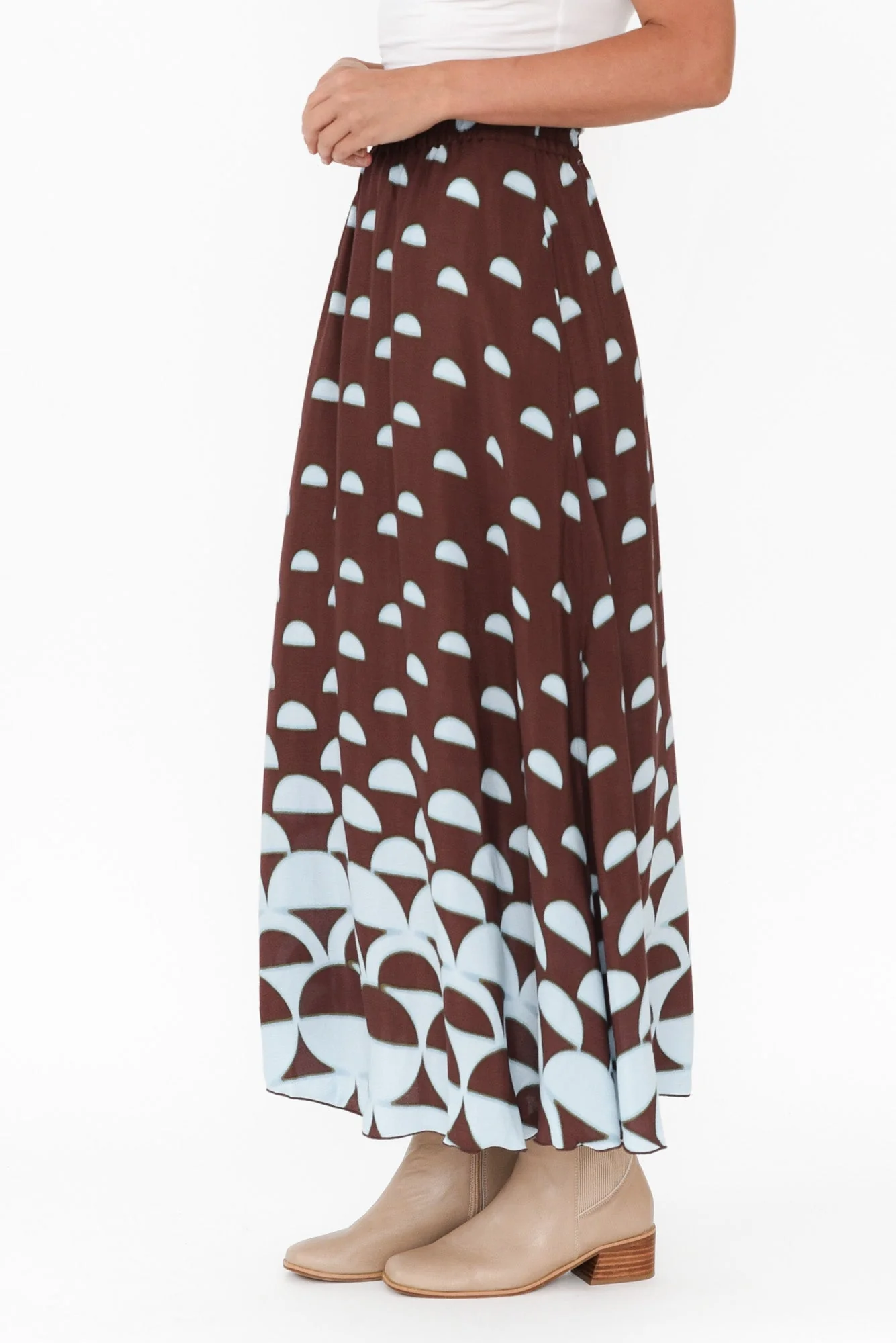 Alias Brown Geo Skirt - Image 3