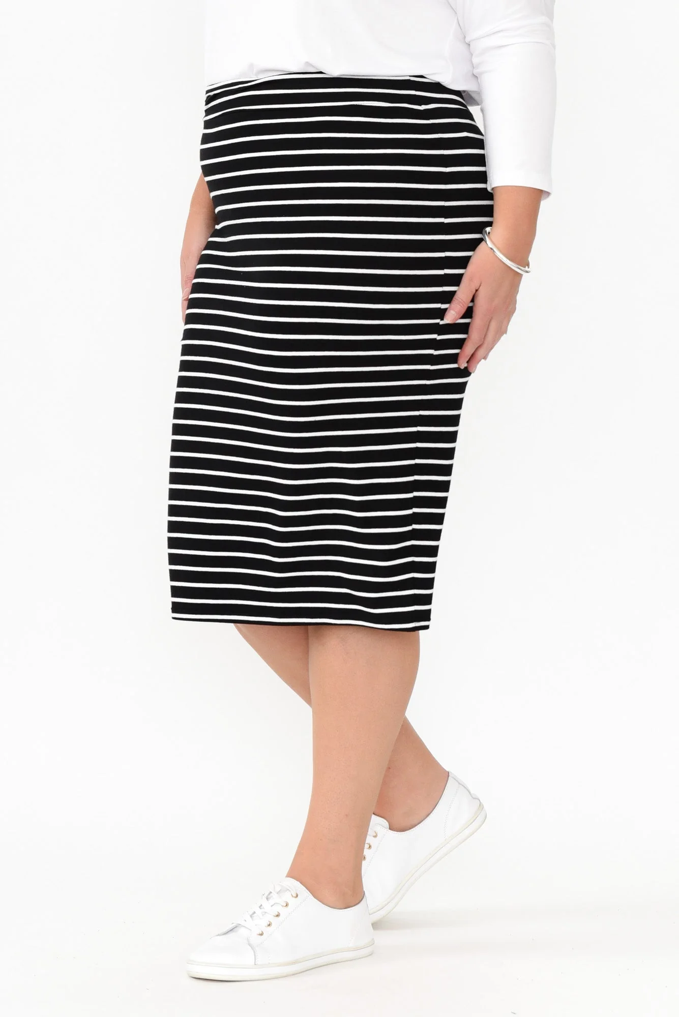 Alicia Stripe Tube Skirt - Image 10