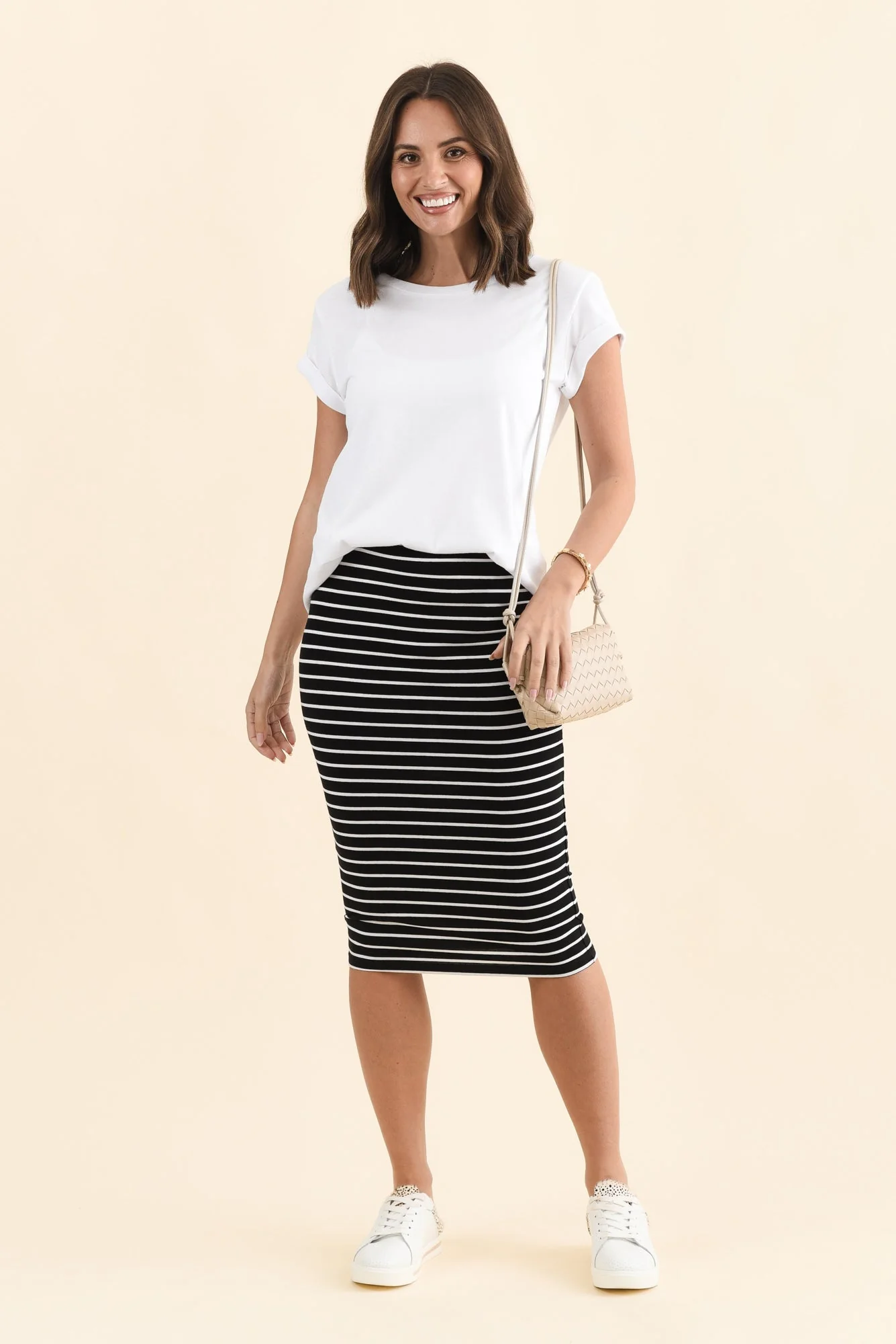 Alicia Stripe Tube Skirt - Image 3