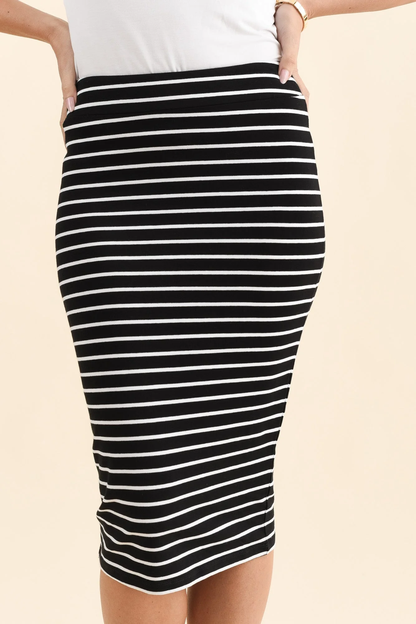 Alicia Stripe Tube Skirt - Image 6