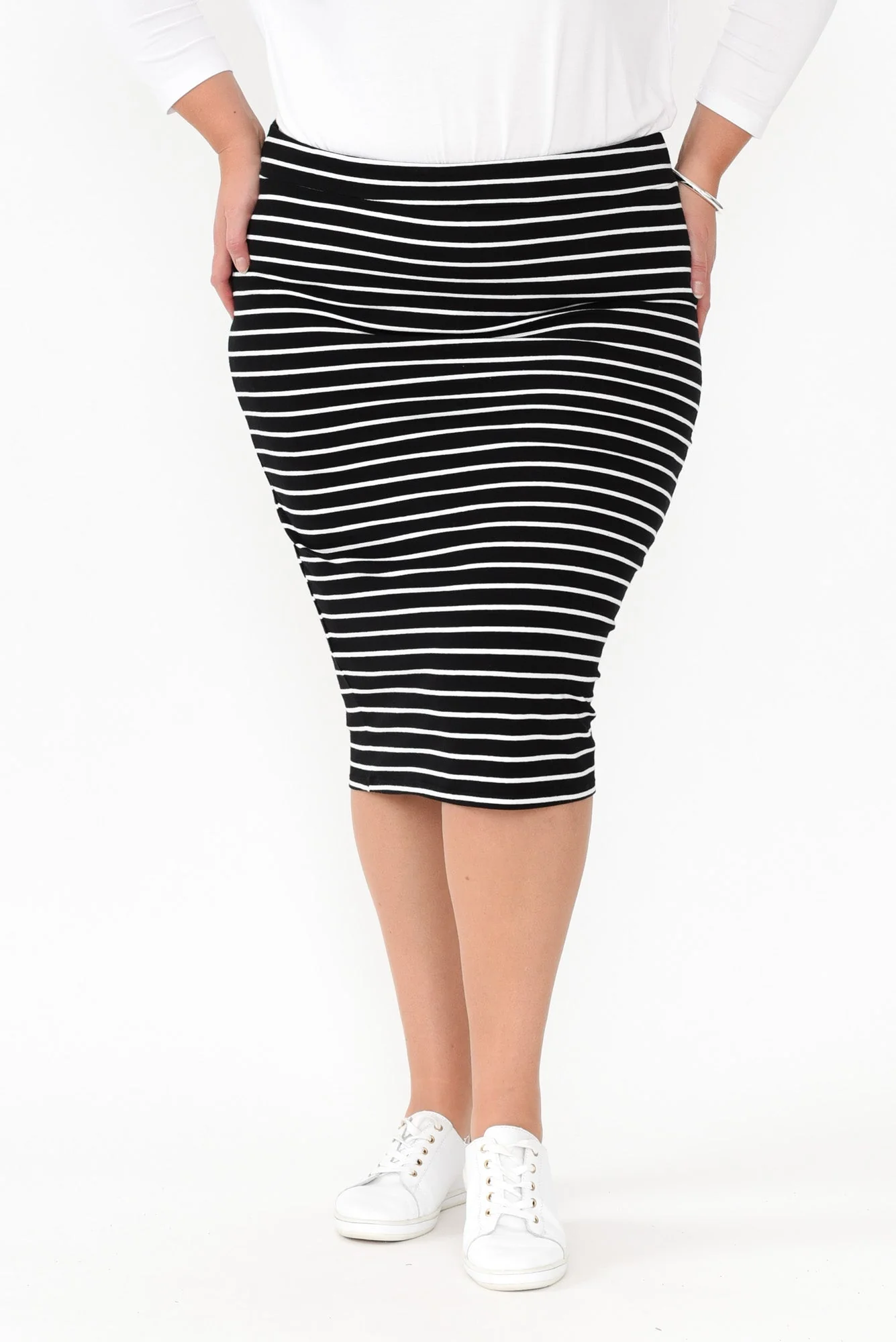 Alicia Stripe Tube Skirt - Image 8