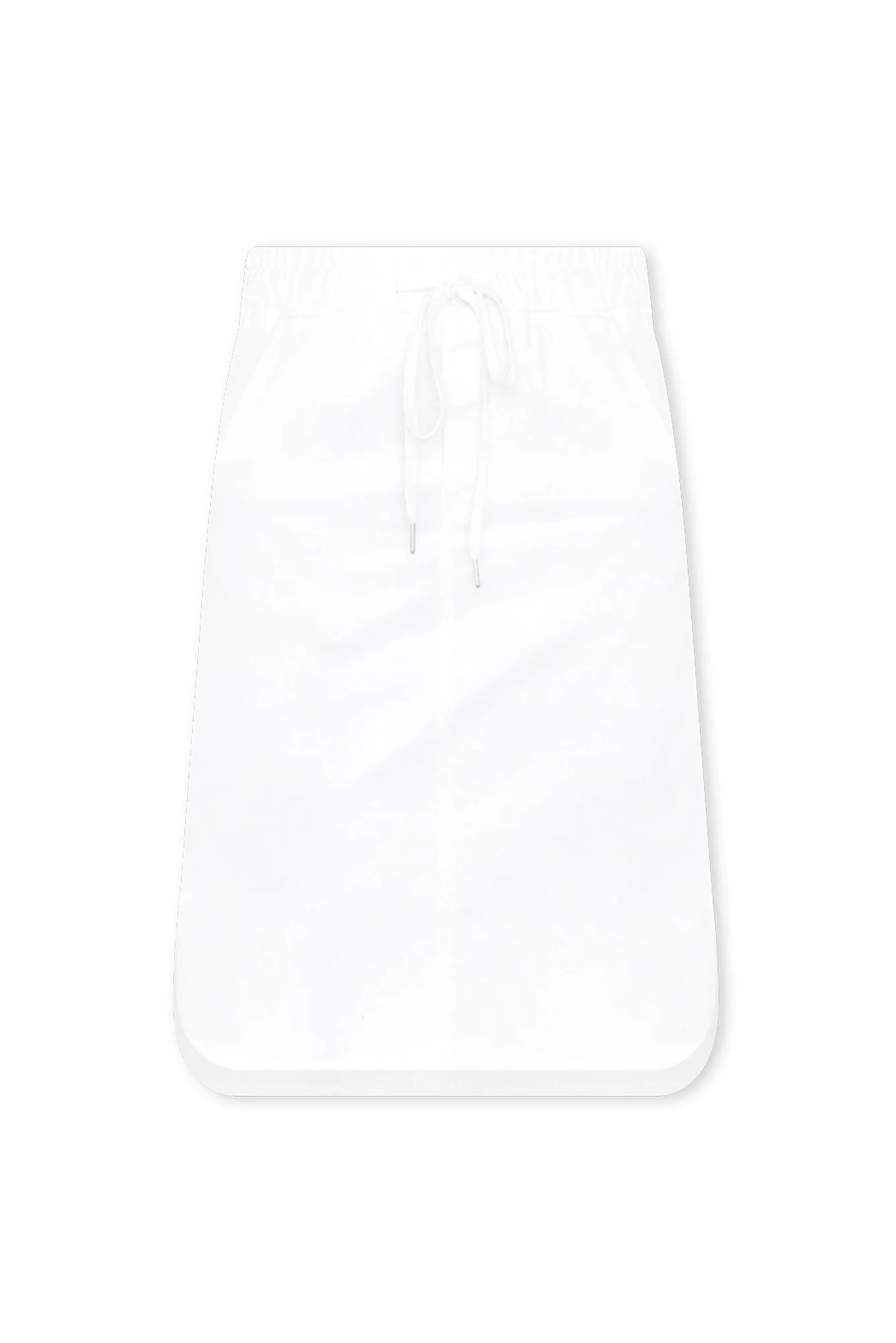 Alina White Denim Drawstring Skirt - Image 3