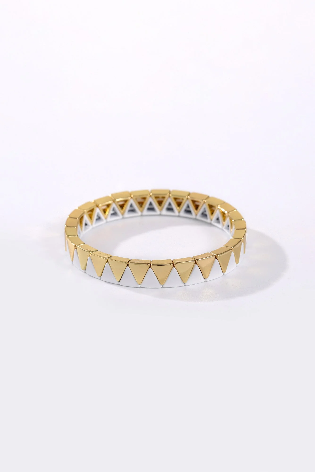 Amelia White Zig Zag Bracelet - Image 2
