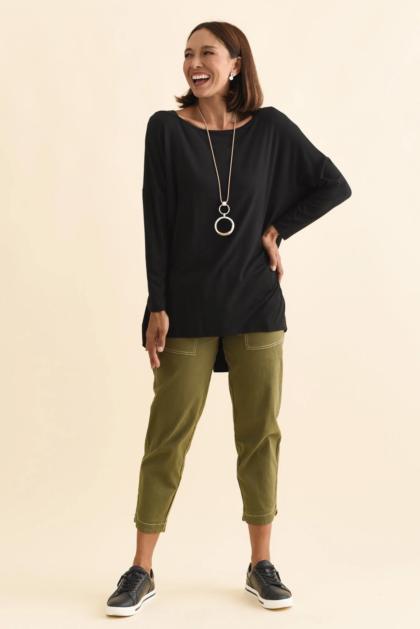 Anakin Black Hi Lo Bamboo Top - Image 7