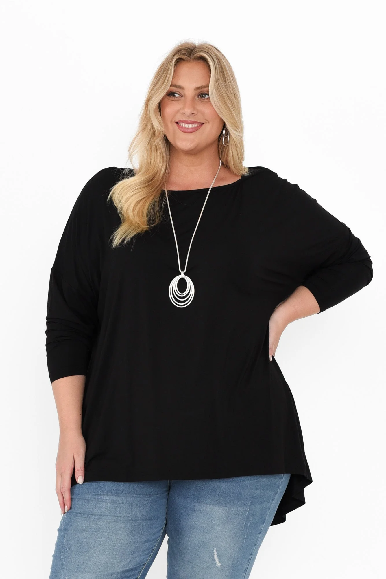 Anakin Black Hi Lo Bamboo Top - Image 8