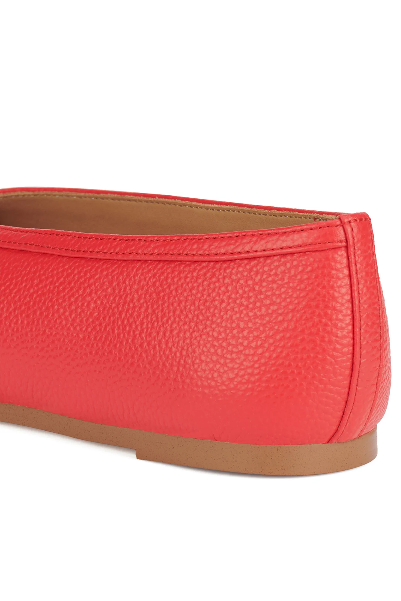 Anita Red Leather Ballet Flat - Image 4