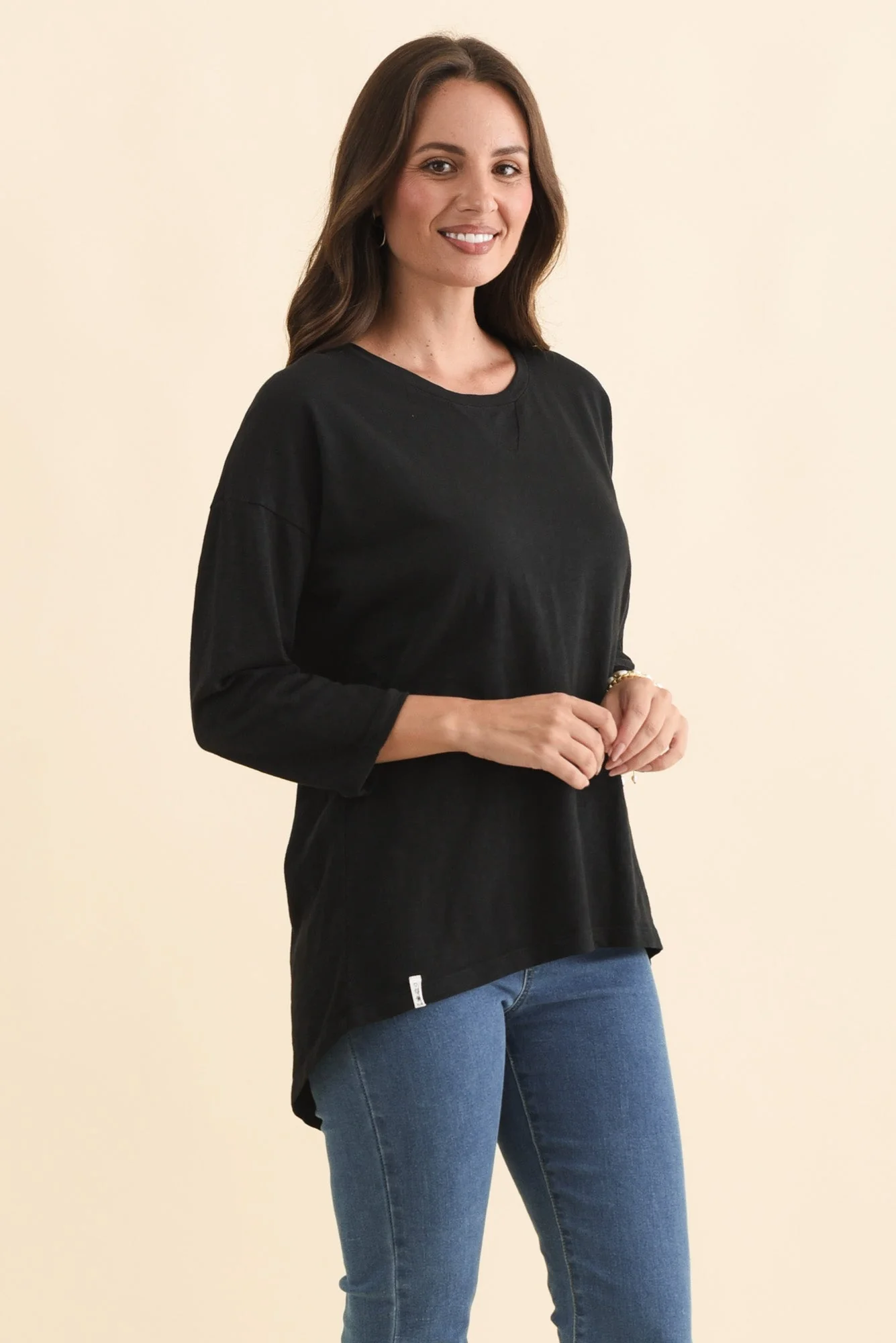 Annie Black Cotton Top - Image 3