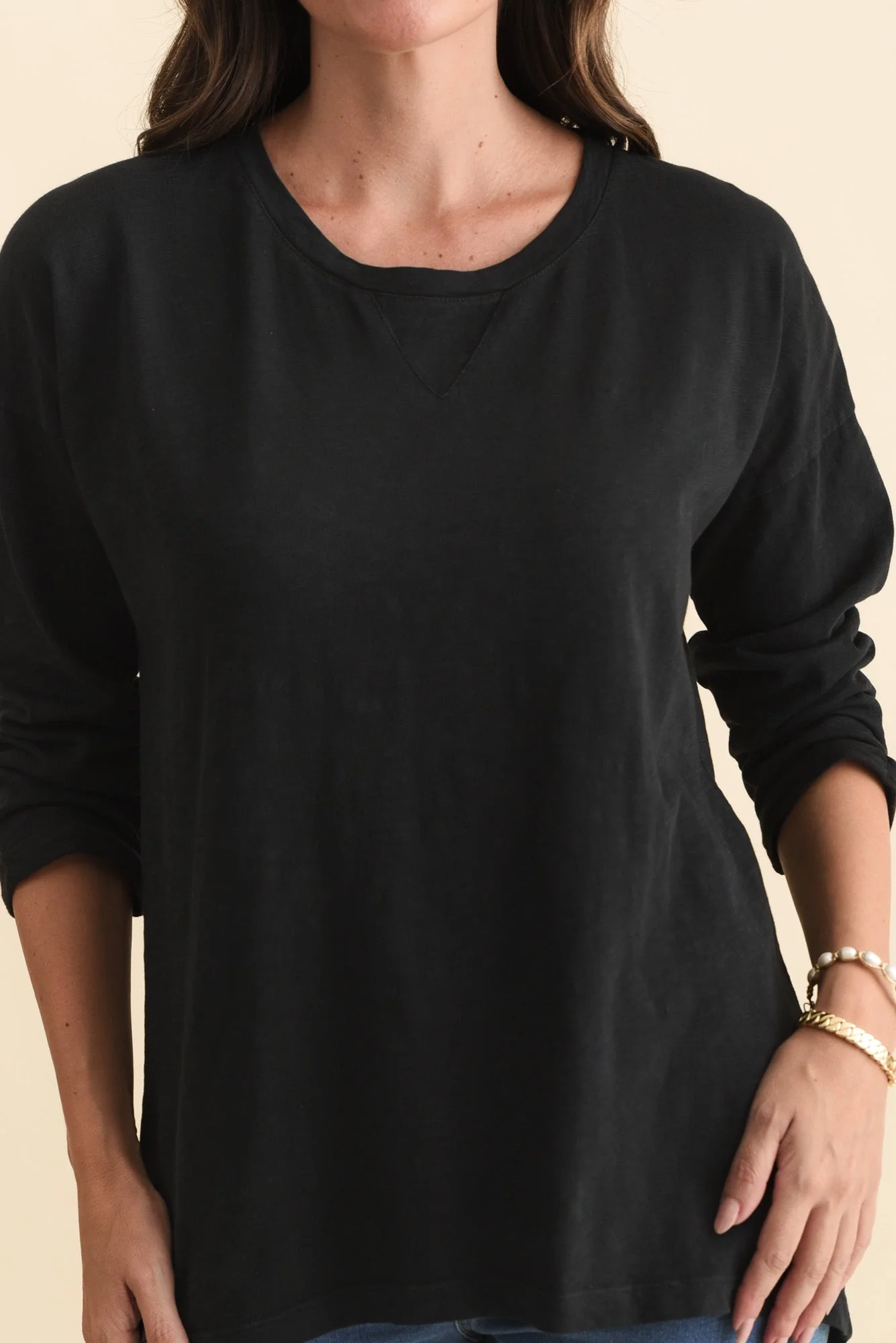 Annie Black Cotton Top - Image 5