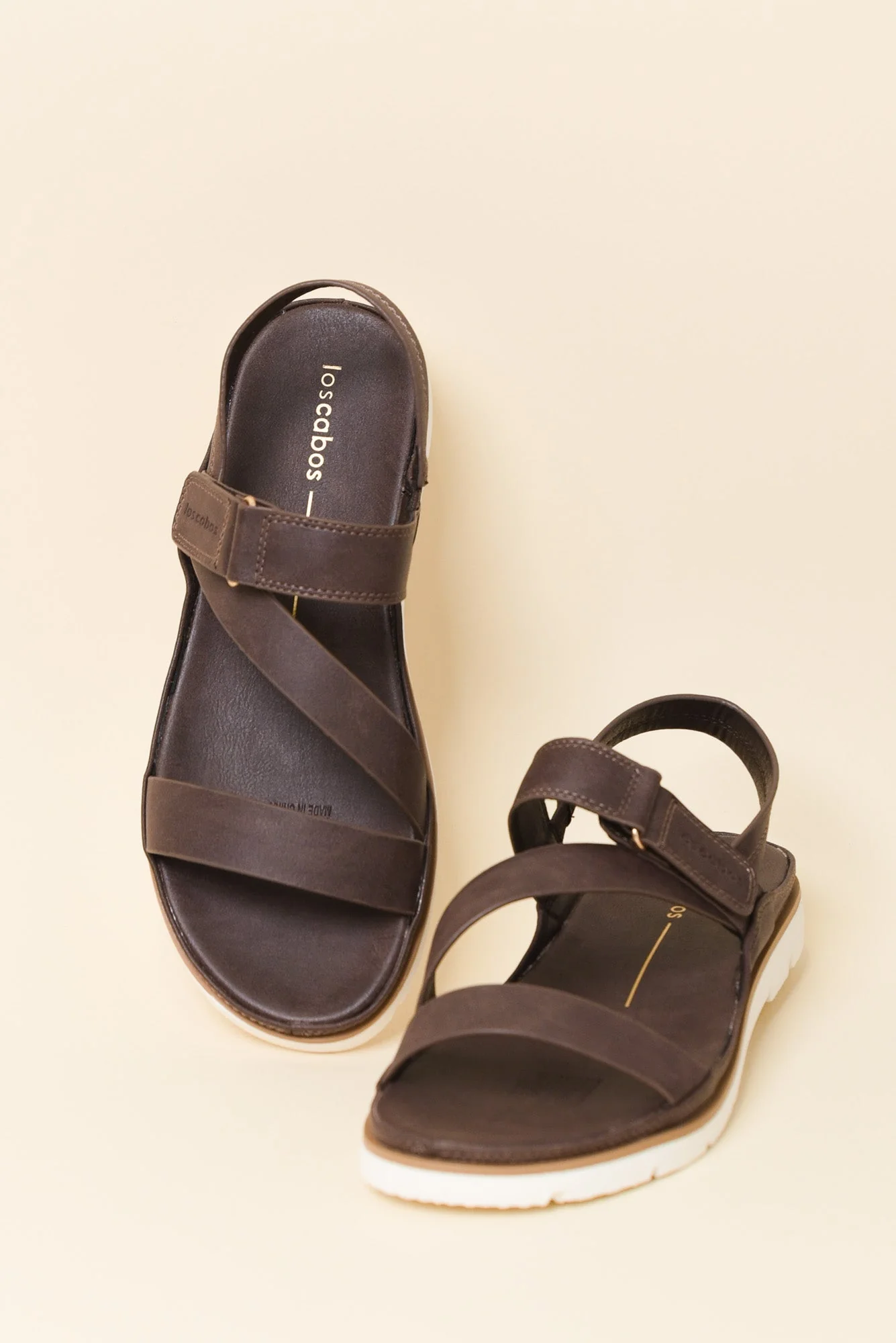 Ashli Mocha Strappy Sandal - Image 3