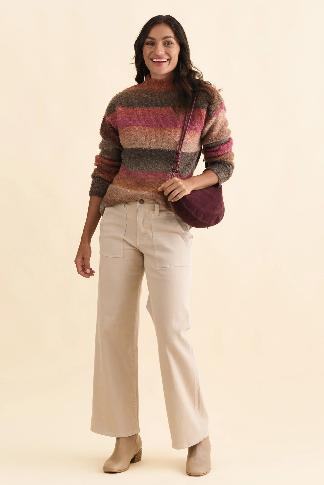 Augie Orange Stripe Knit Jumper - Image 3