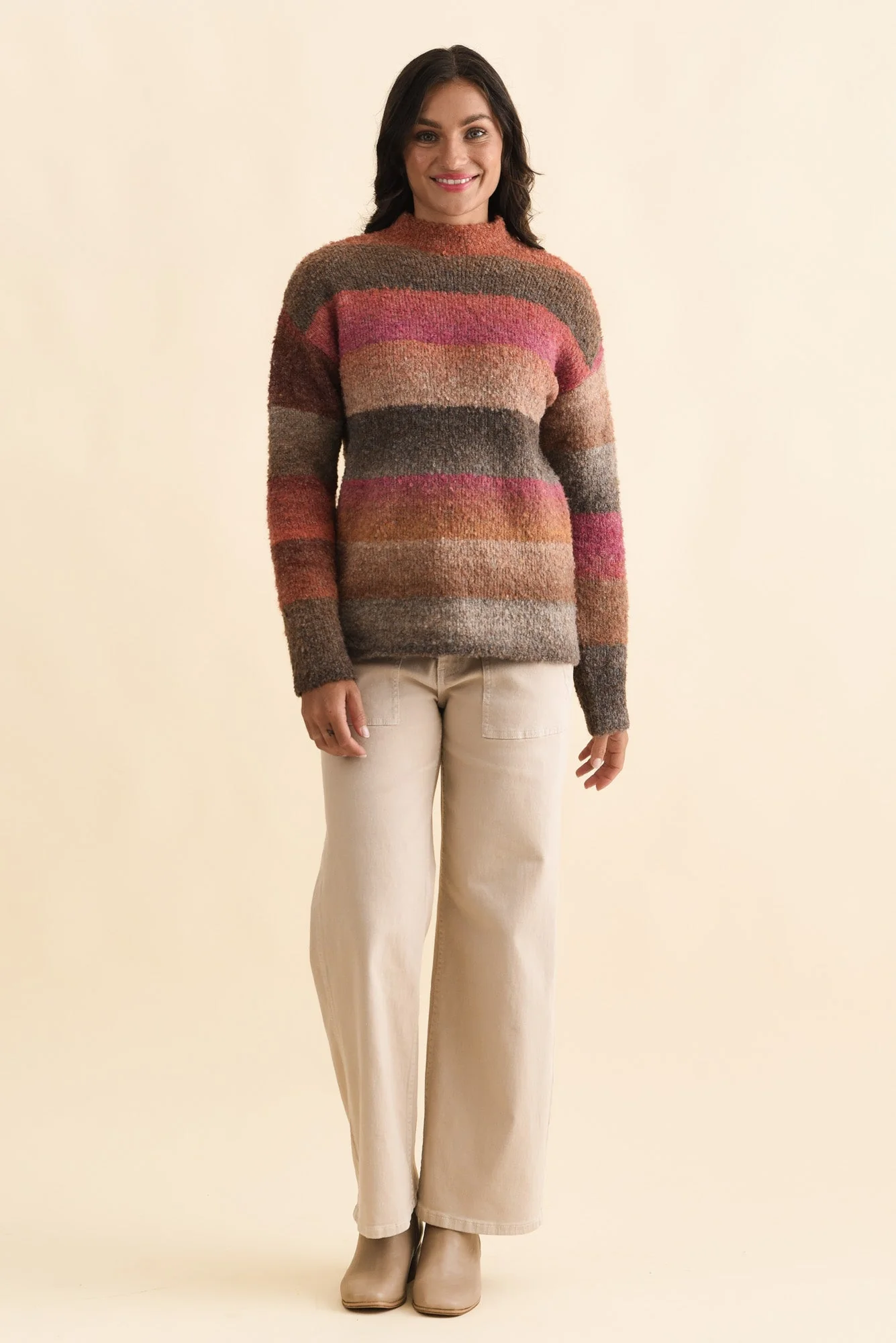 Augie Orange Stripe Knit Jumper - Image 7