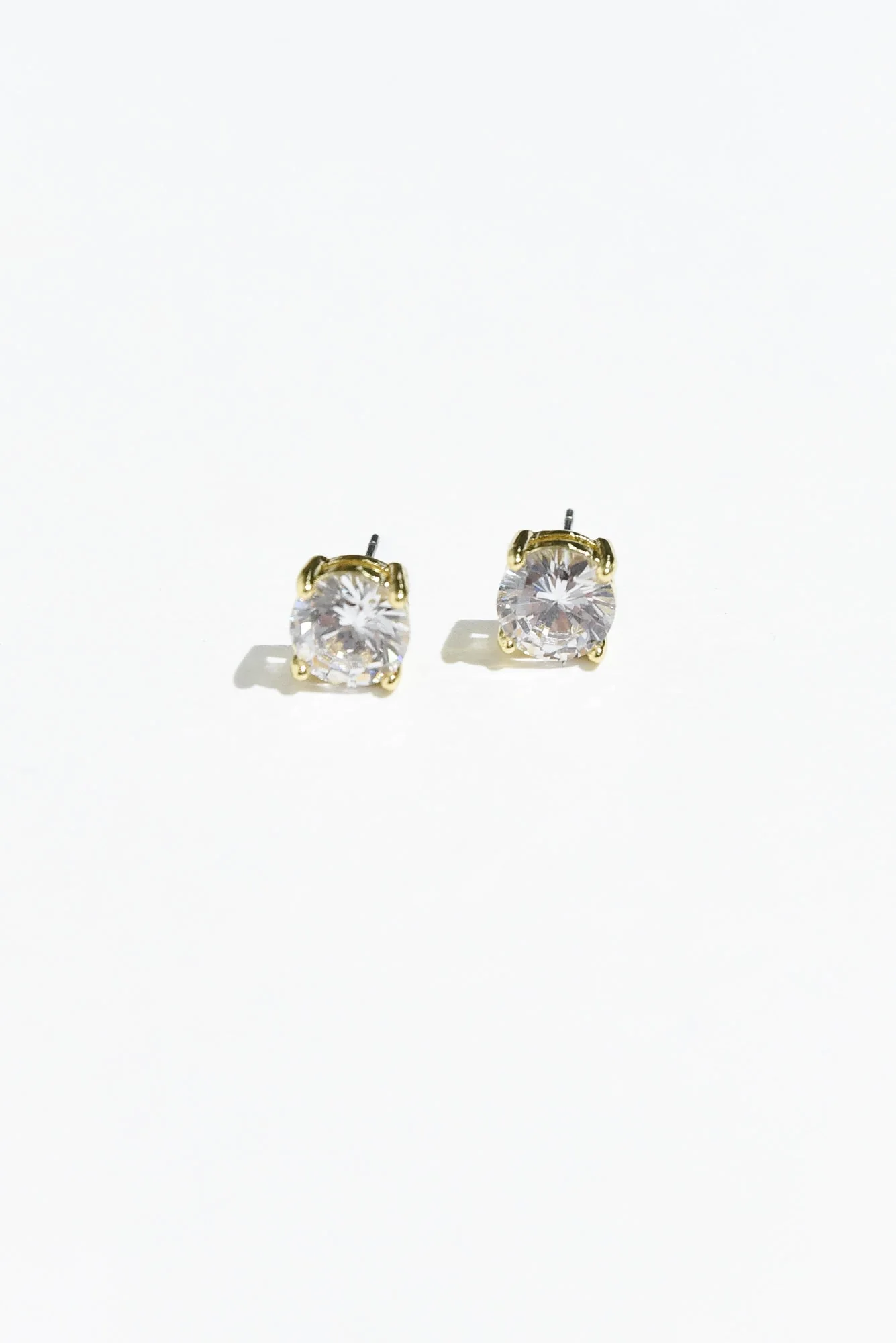 Ballet Gold Diamante Stud Earrings