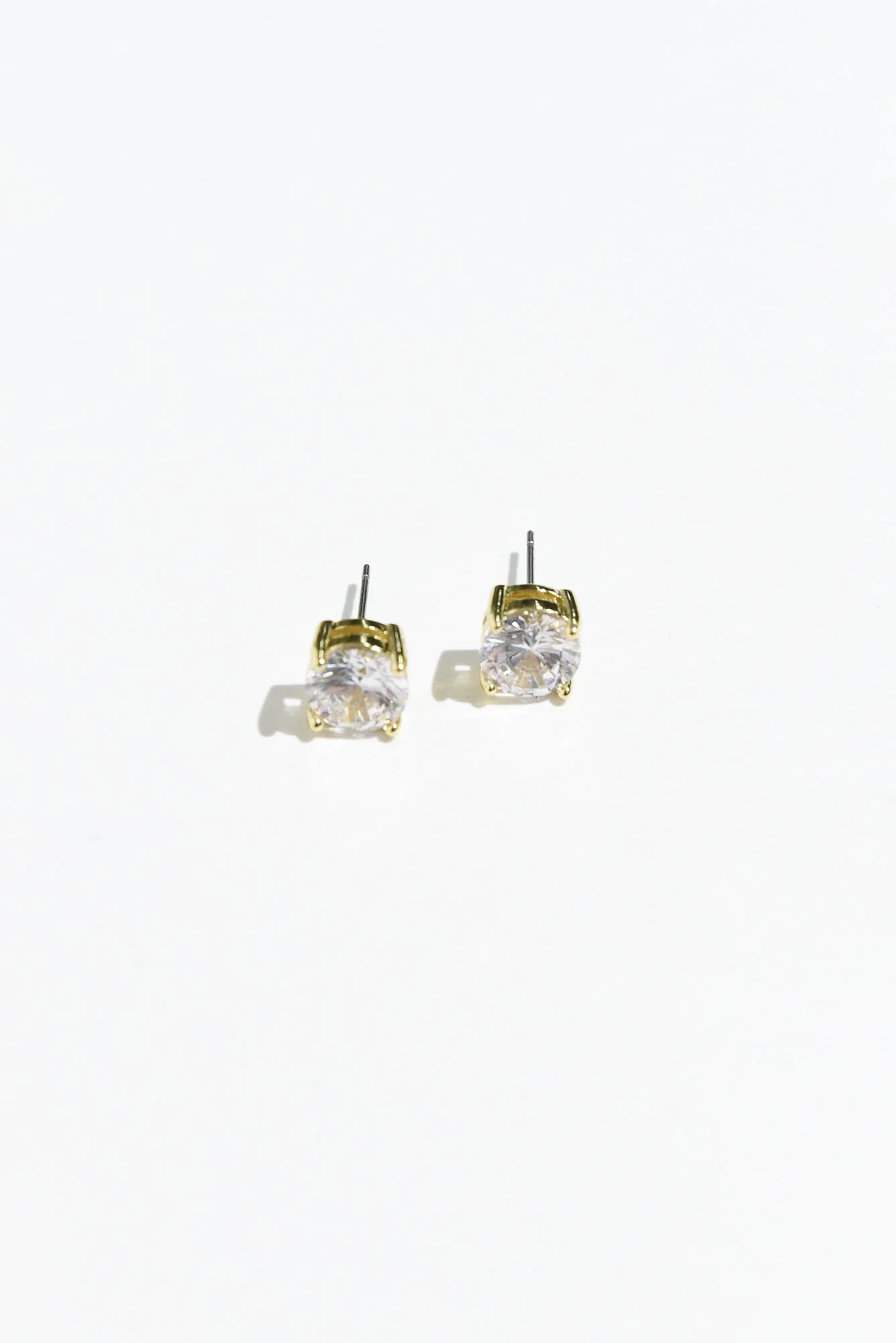 Ballet Gold Diamante Stud Earrings - Image 3
