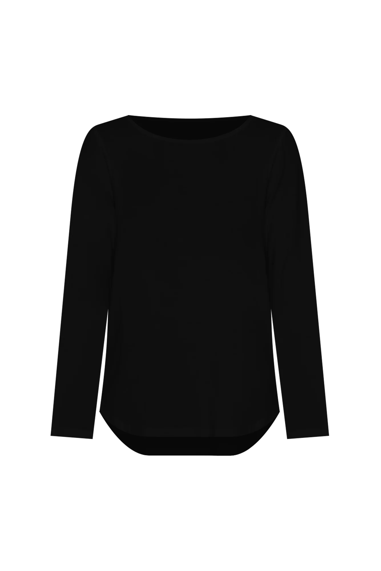 Adele Black Long Sleeve Bamboo Tee - Image 3