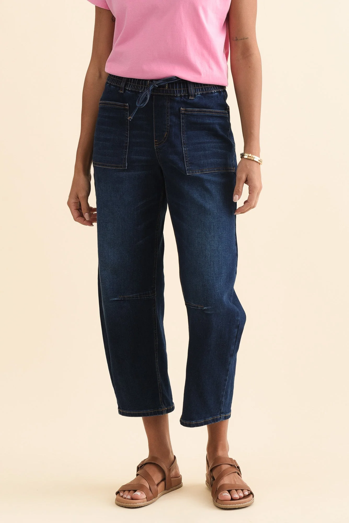 BB Barrel Dark Blue Jeans - Image 2