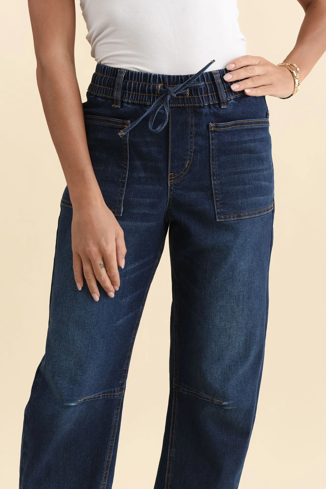 BB Barrel Dark Blue Jeans - Image 6
