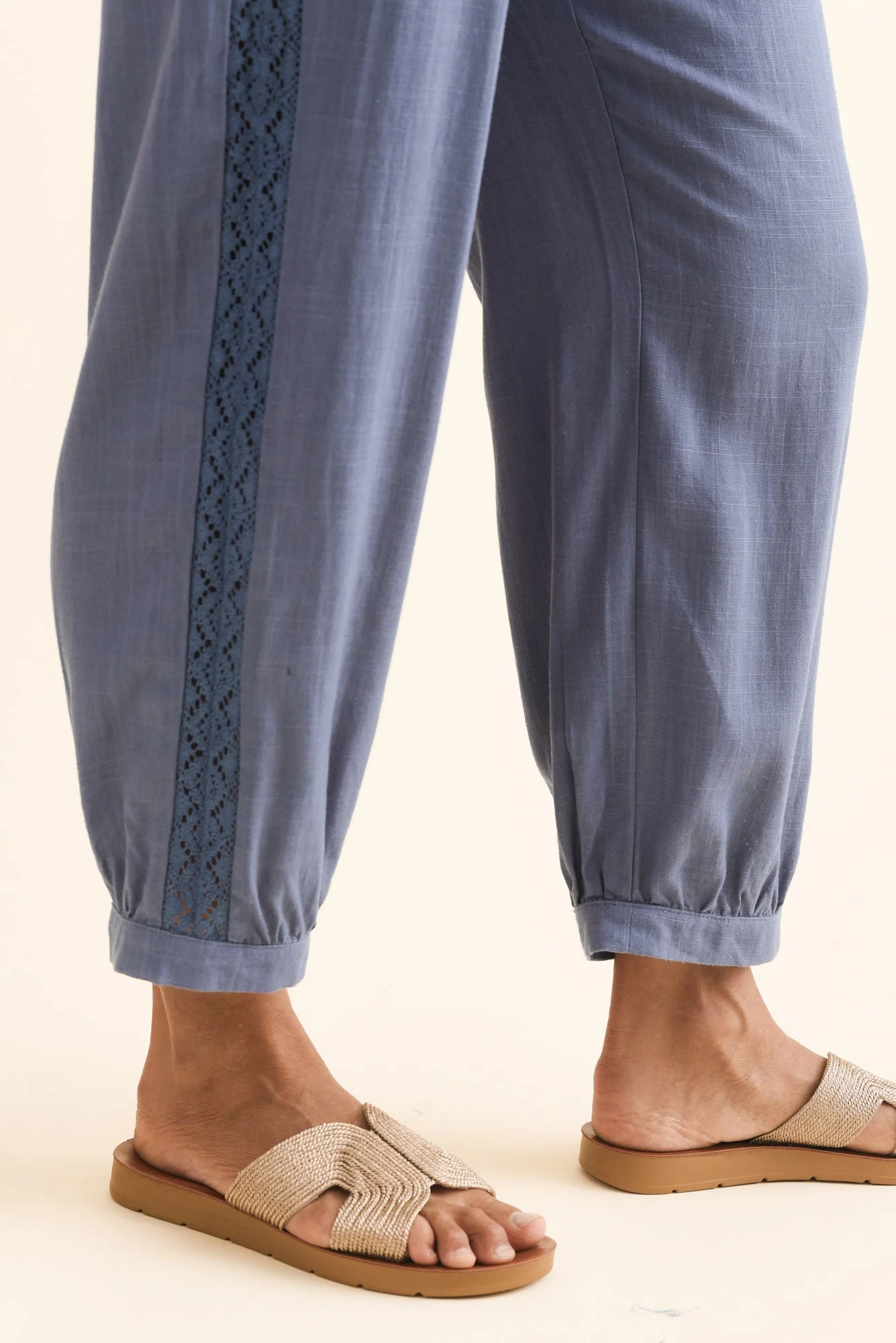 Beretta Steel Lace Linen Blend Pants - Image 6