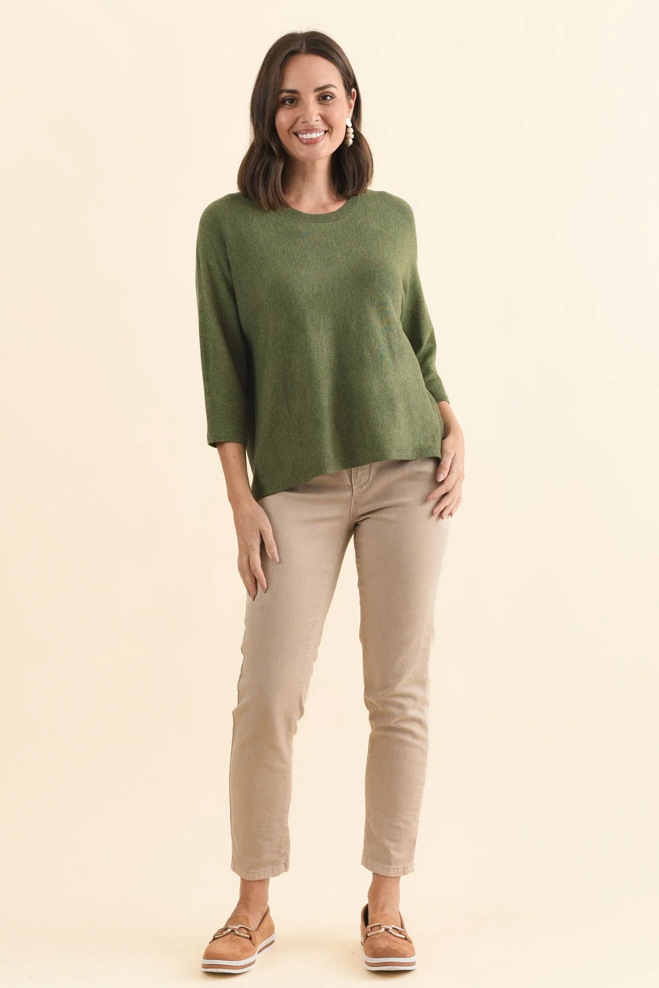 Bianca Green Scoop Neck Knit Top - Image 6