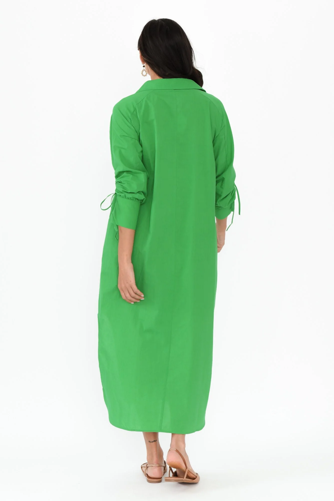 Billy Green Cotton Poplin Dress - Image 4