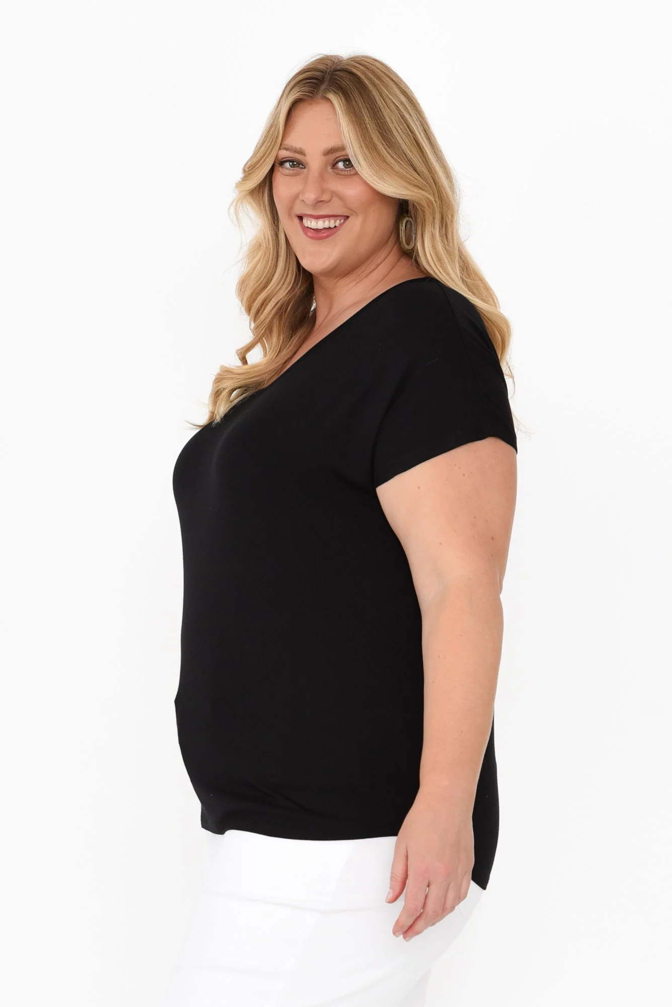 Eadie Black Bamboo Top - Image 9