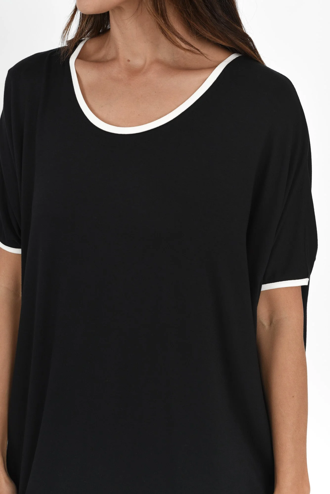 Black Contrast Maui Dress - Image 6