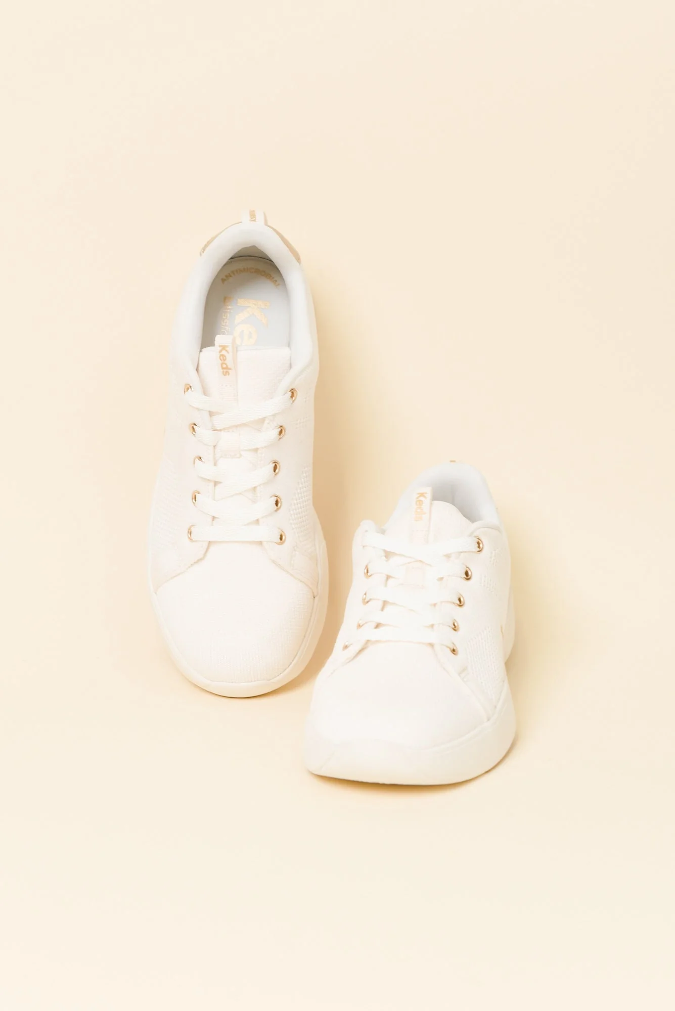Bliss Walk Cream Knit Sneaker - Image 3