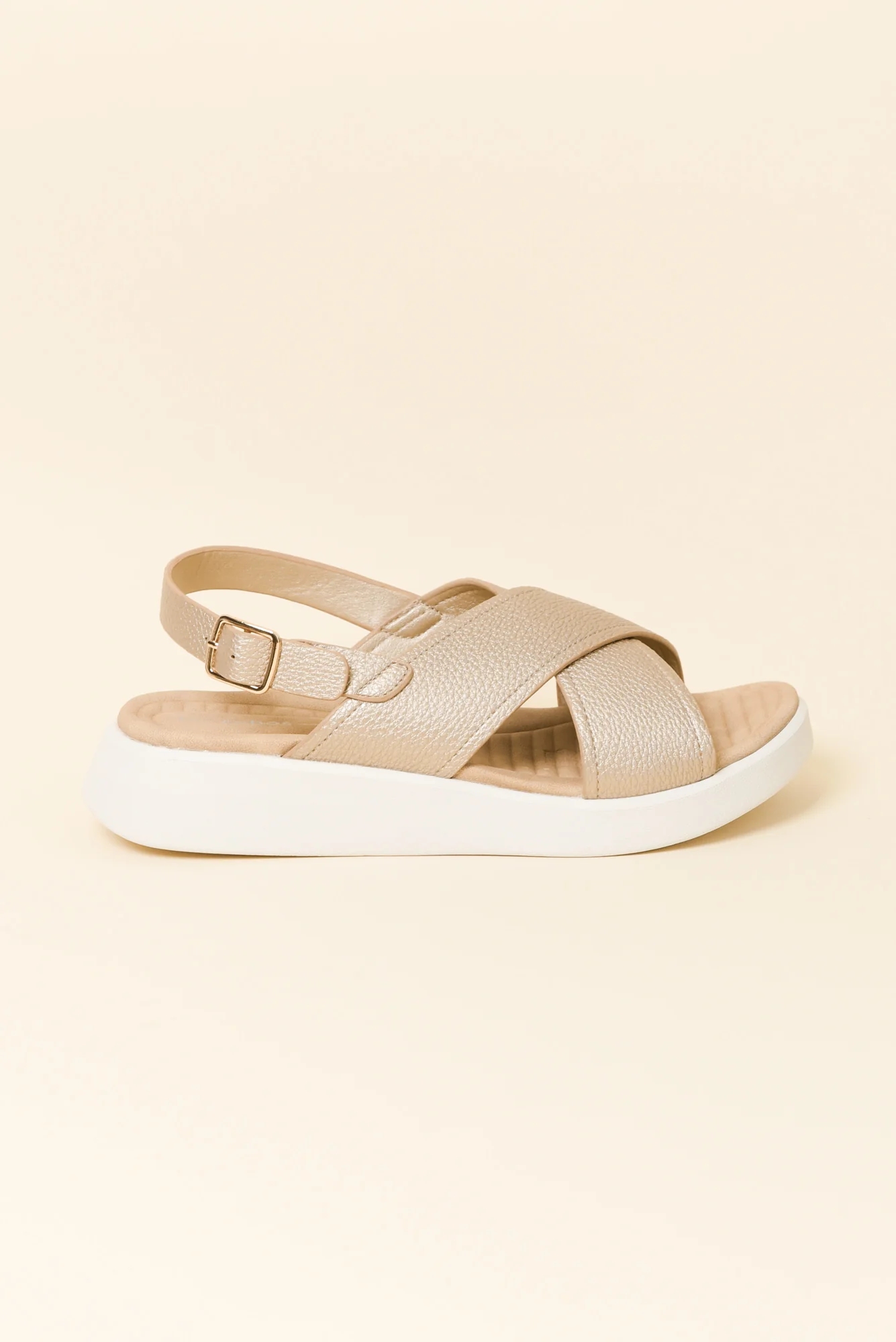 Bogota Gold Platform Sandal - Image 5