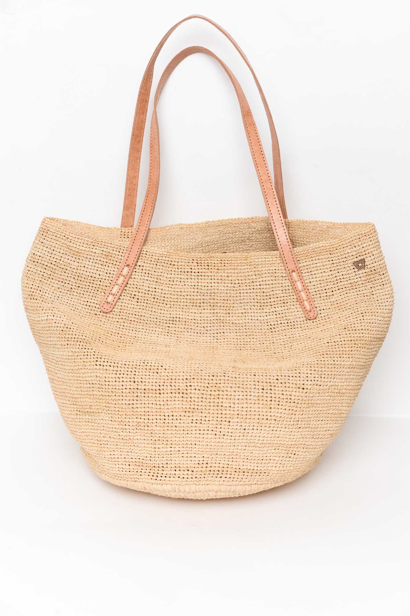 Bory Natural Raffia Shoulder Bag - Image 2