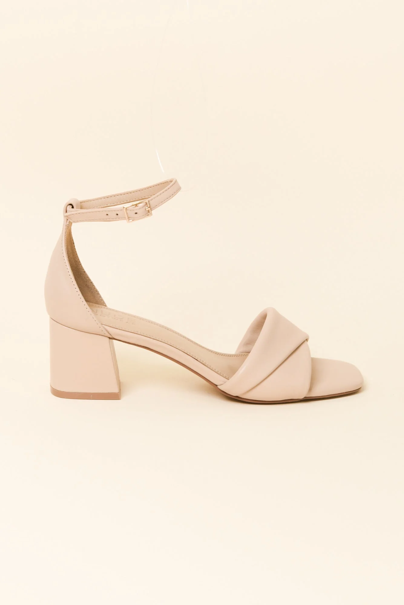 Britt Nude Leather Heel