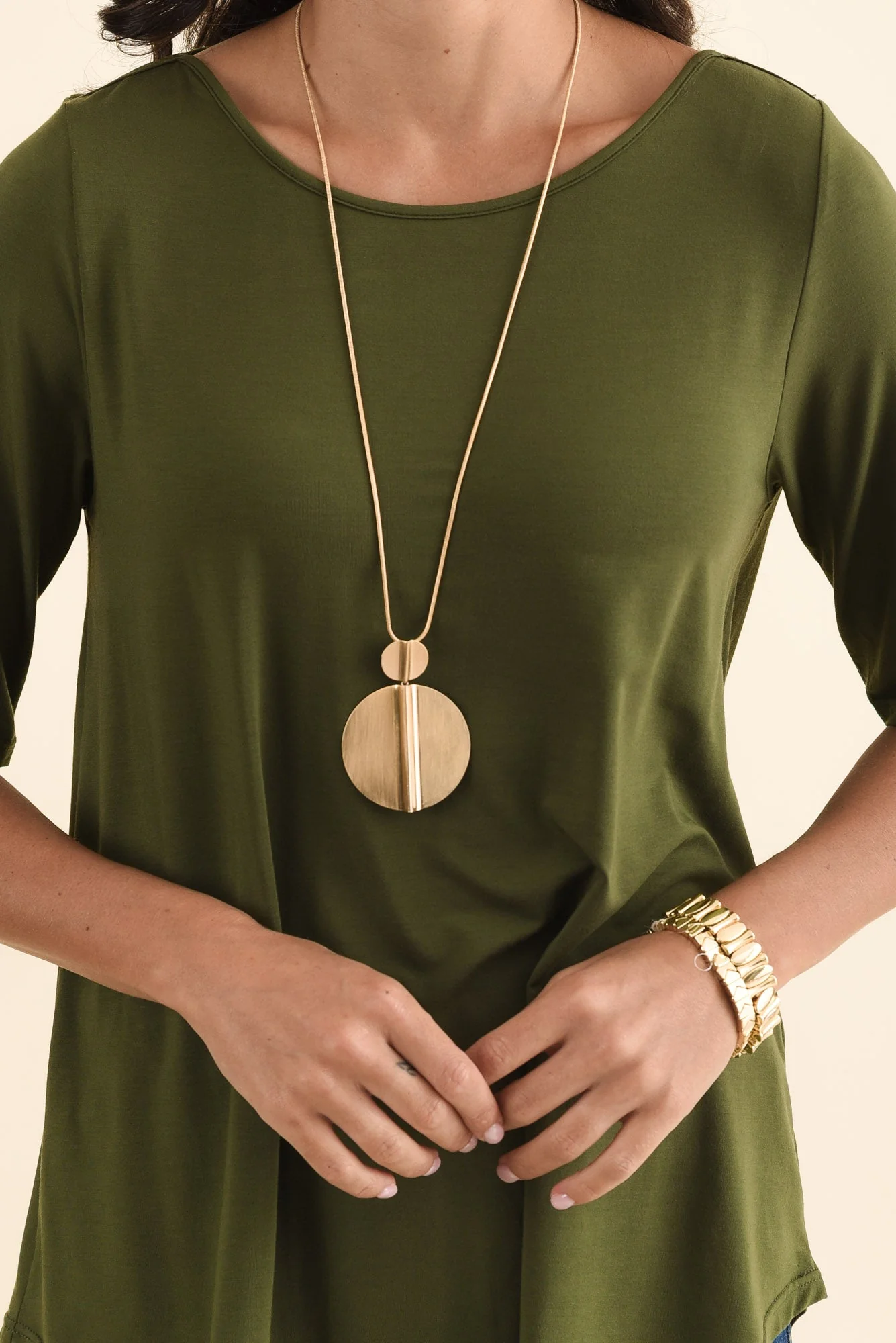Buttery Green Half Sleeve Top - Image 5