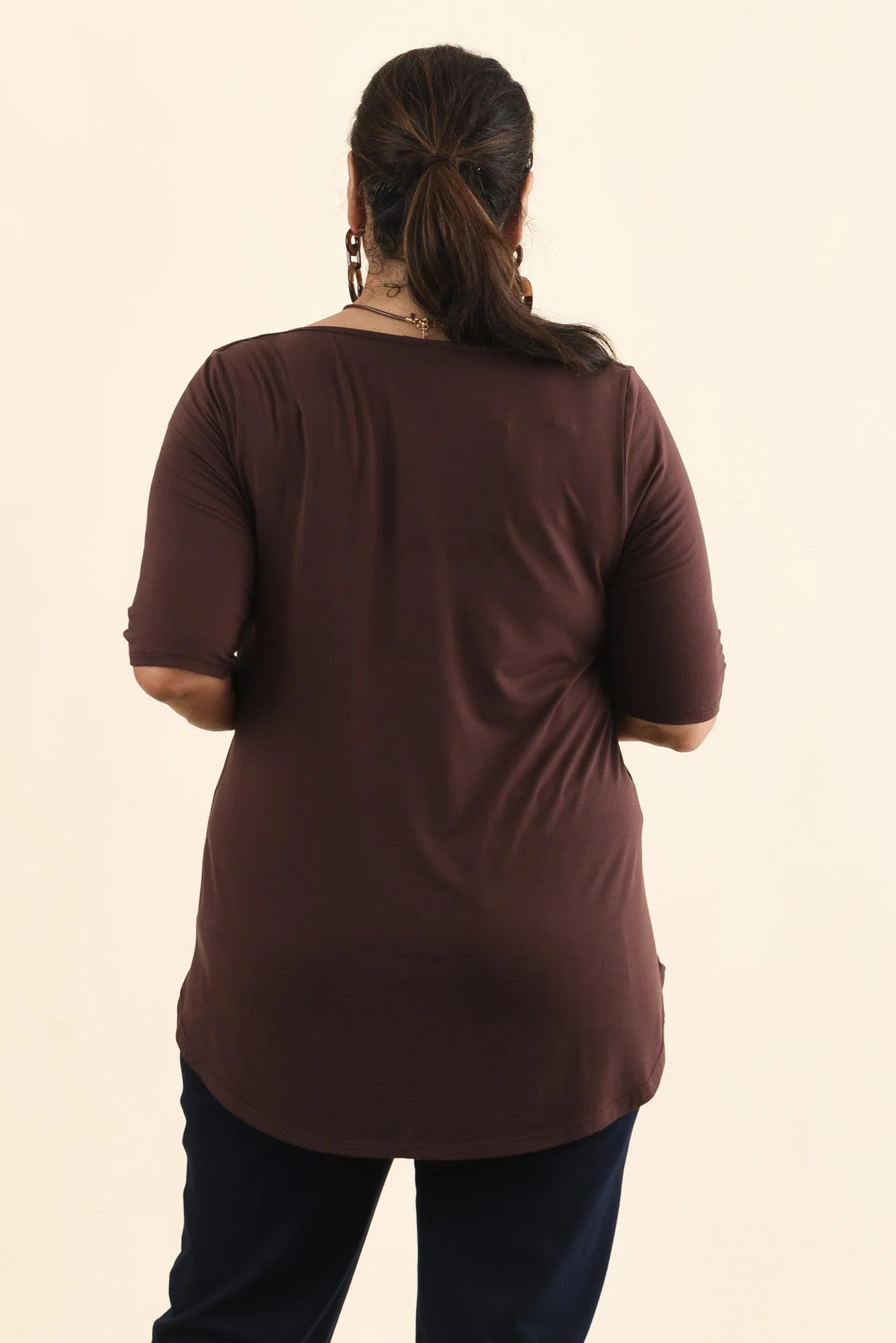 Buttery Wine Half Sleeve Top - Image 10