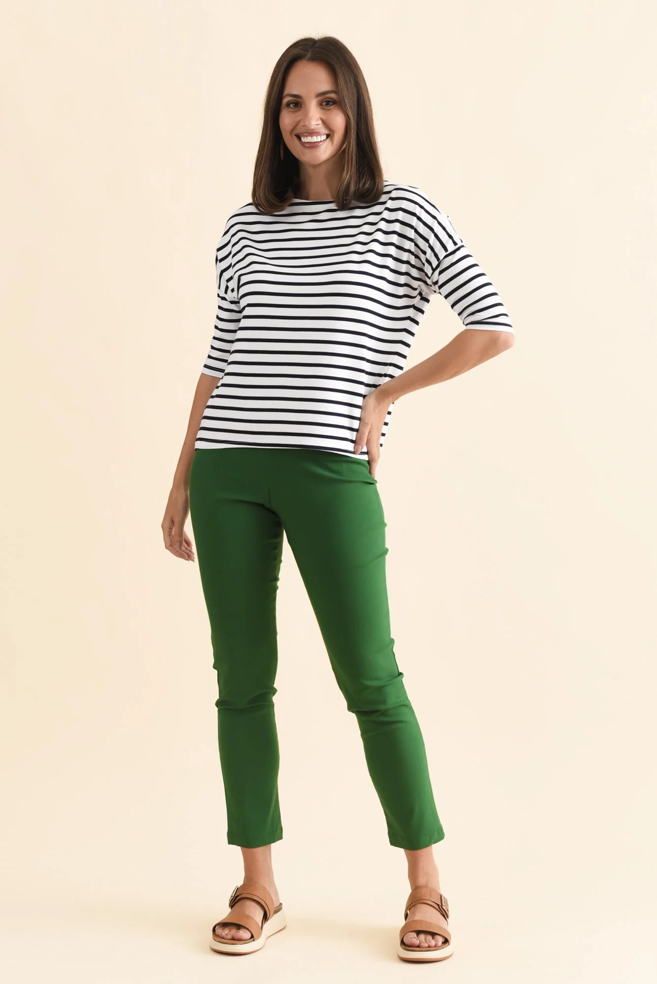 Camila Navy Stripe Bamboo Top - Image 6
