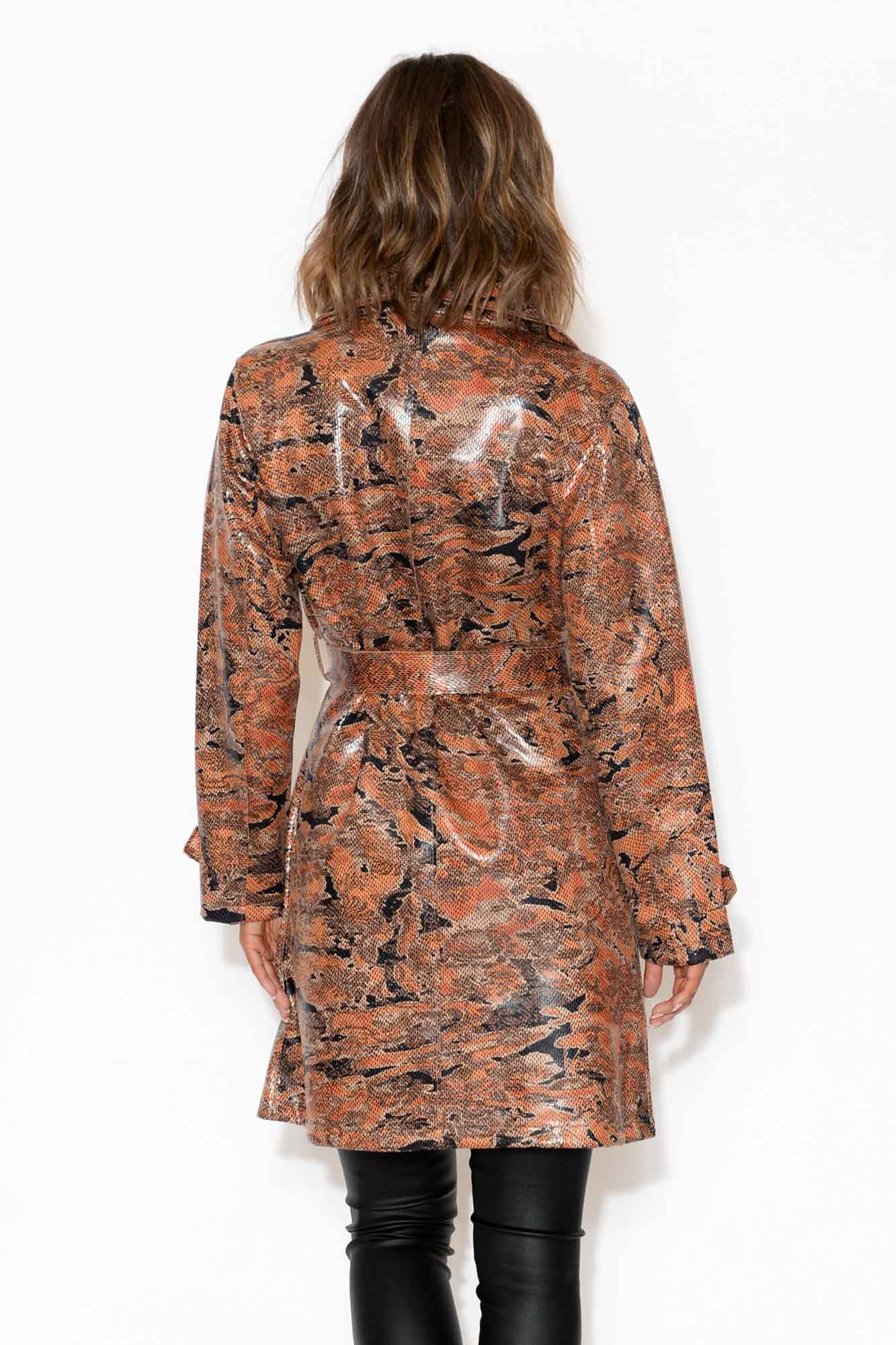 Carissa Tan Snake Coat - Image 5