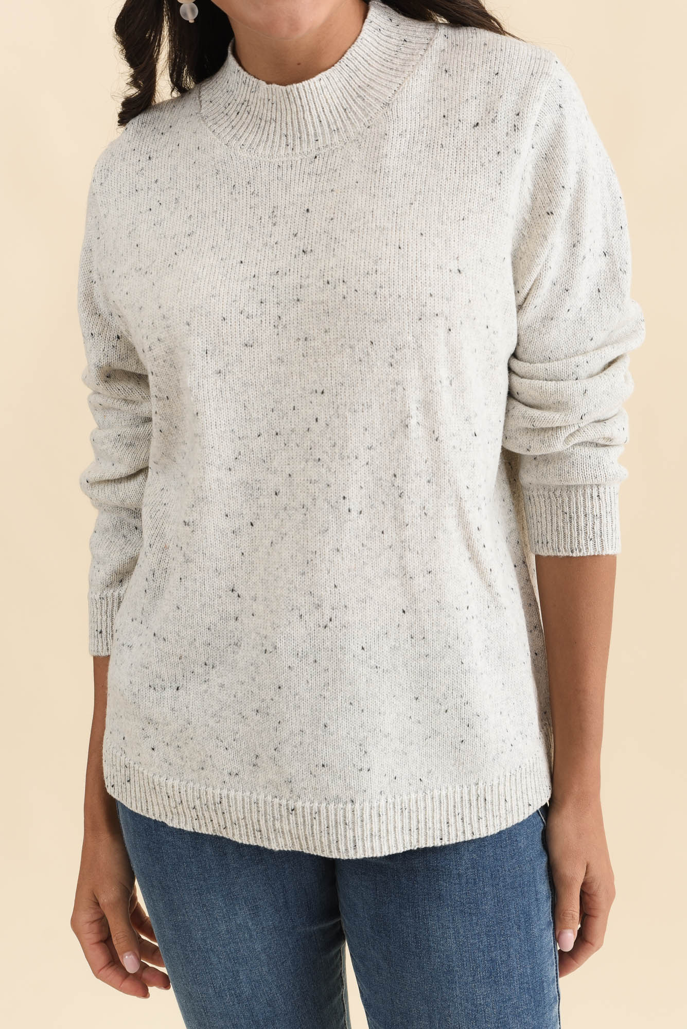 Carlin Grey Marle Knit Jumper - Image 5