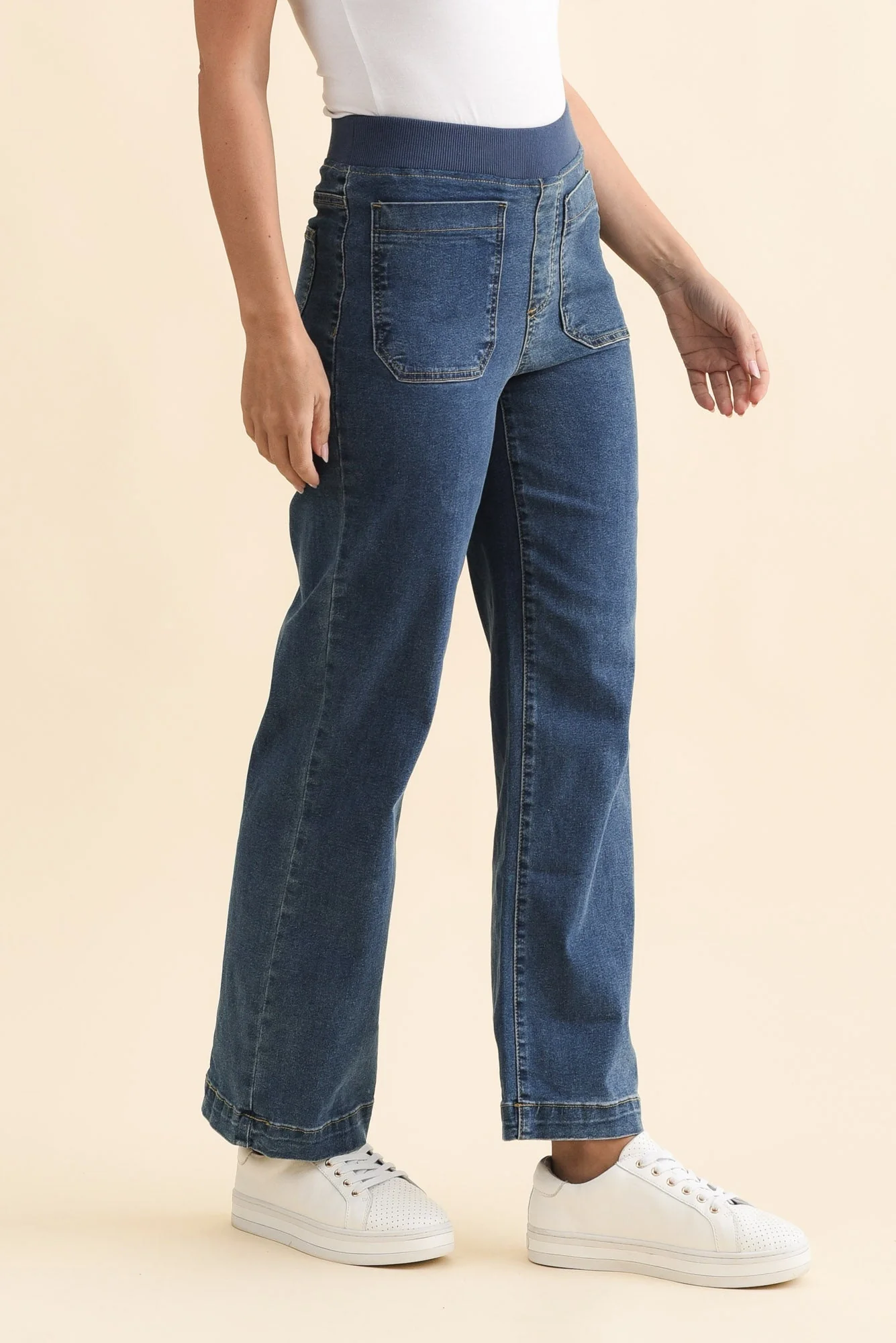 Carpenter Blue Denim Stretch Jeans - Image 3