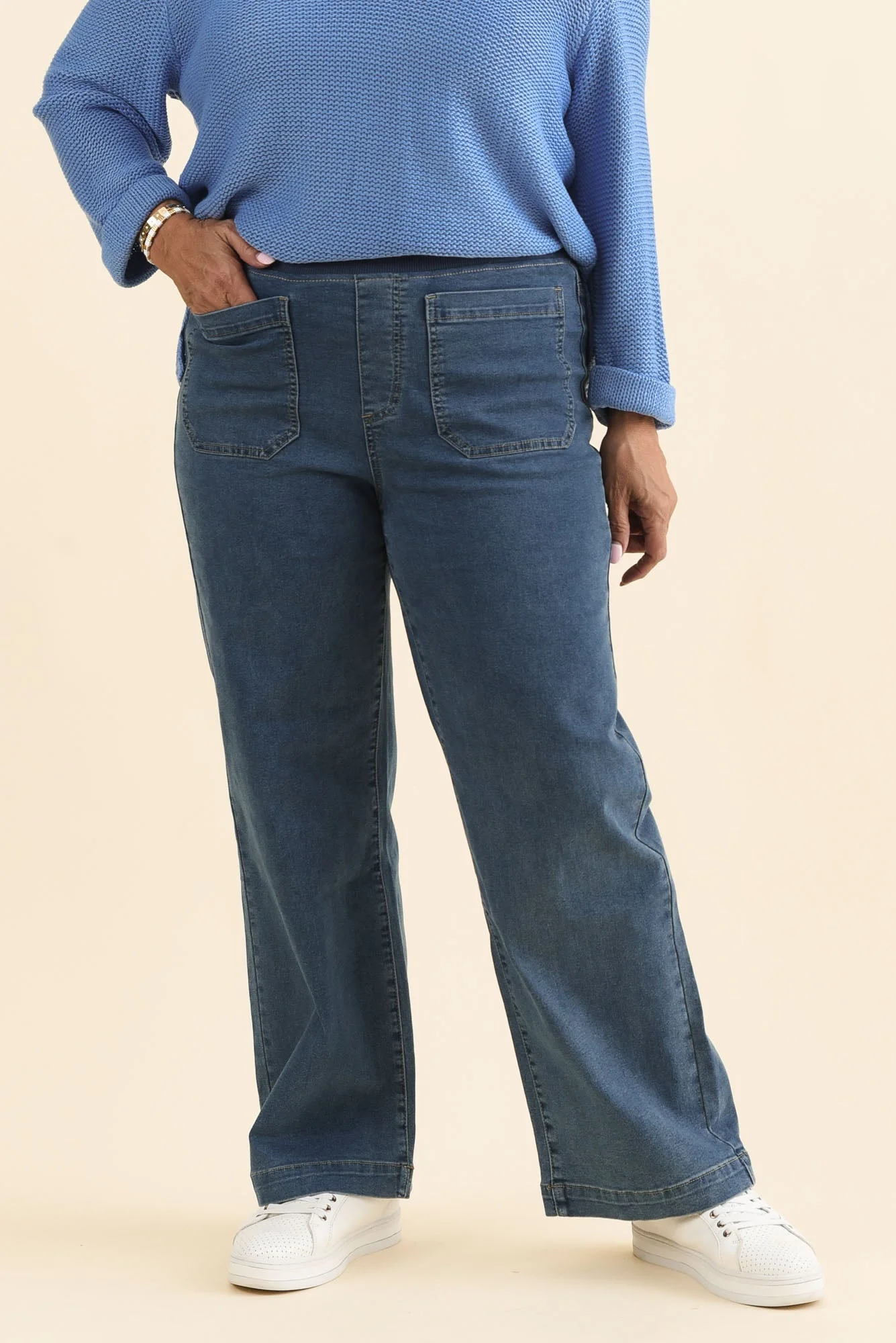 Carpenter Blue Denim Stretch Jeans - Image 7
