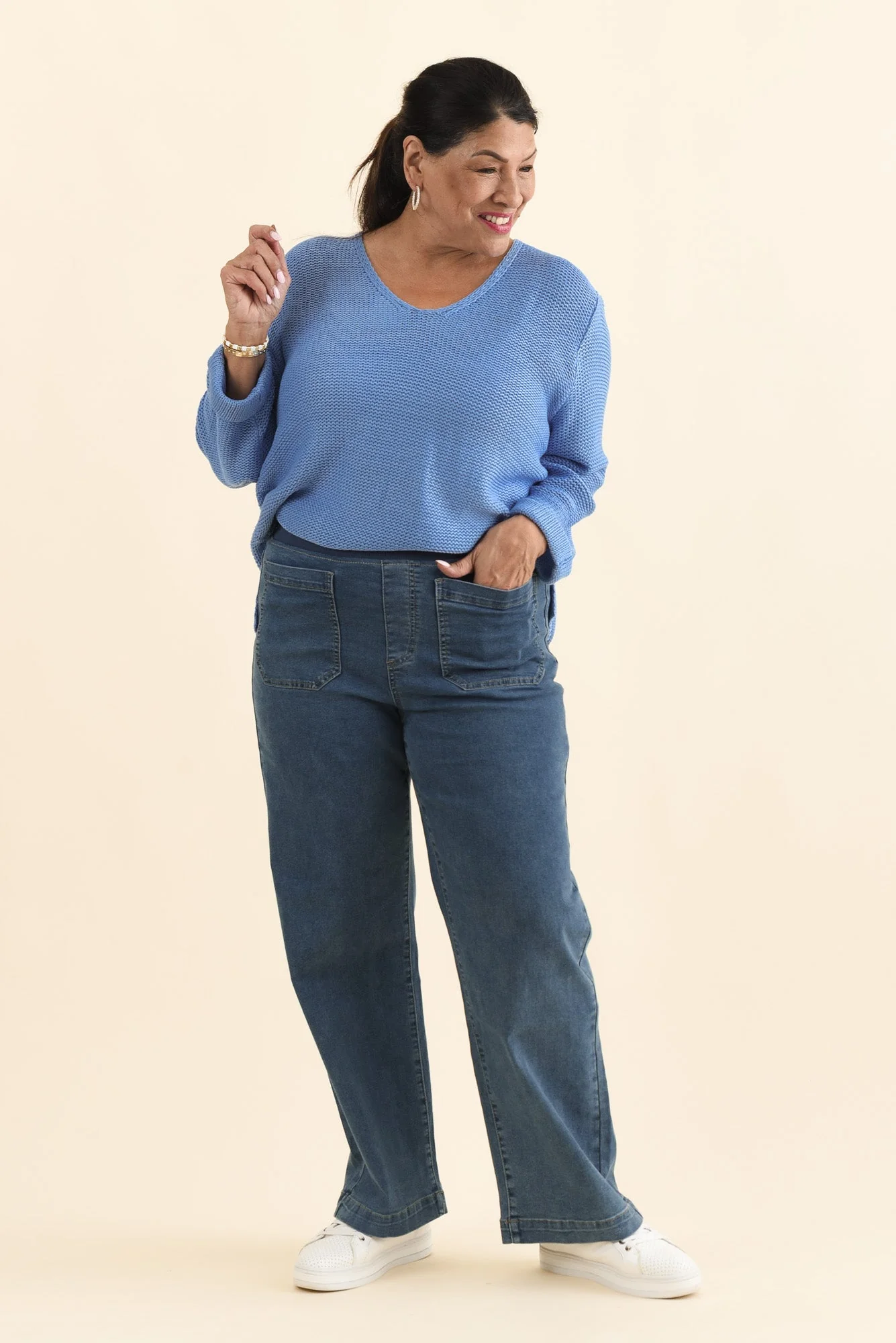 Carpenter Blue Denim Stretch Jeans - Image 8