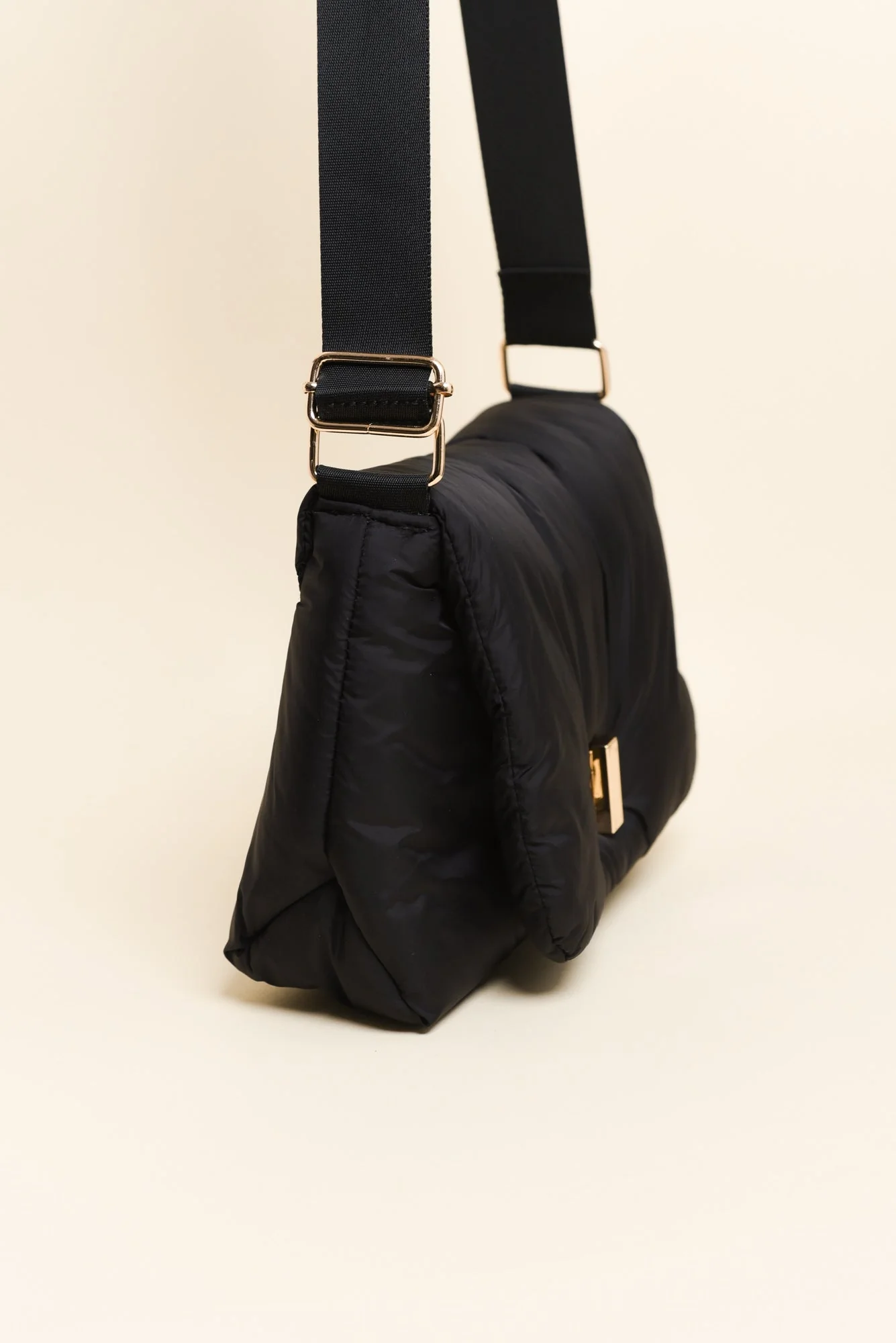 Casa Black Puffer Crossbody Bag - Image 2