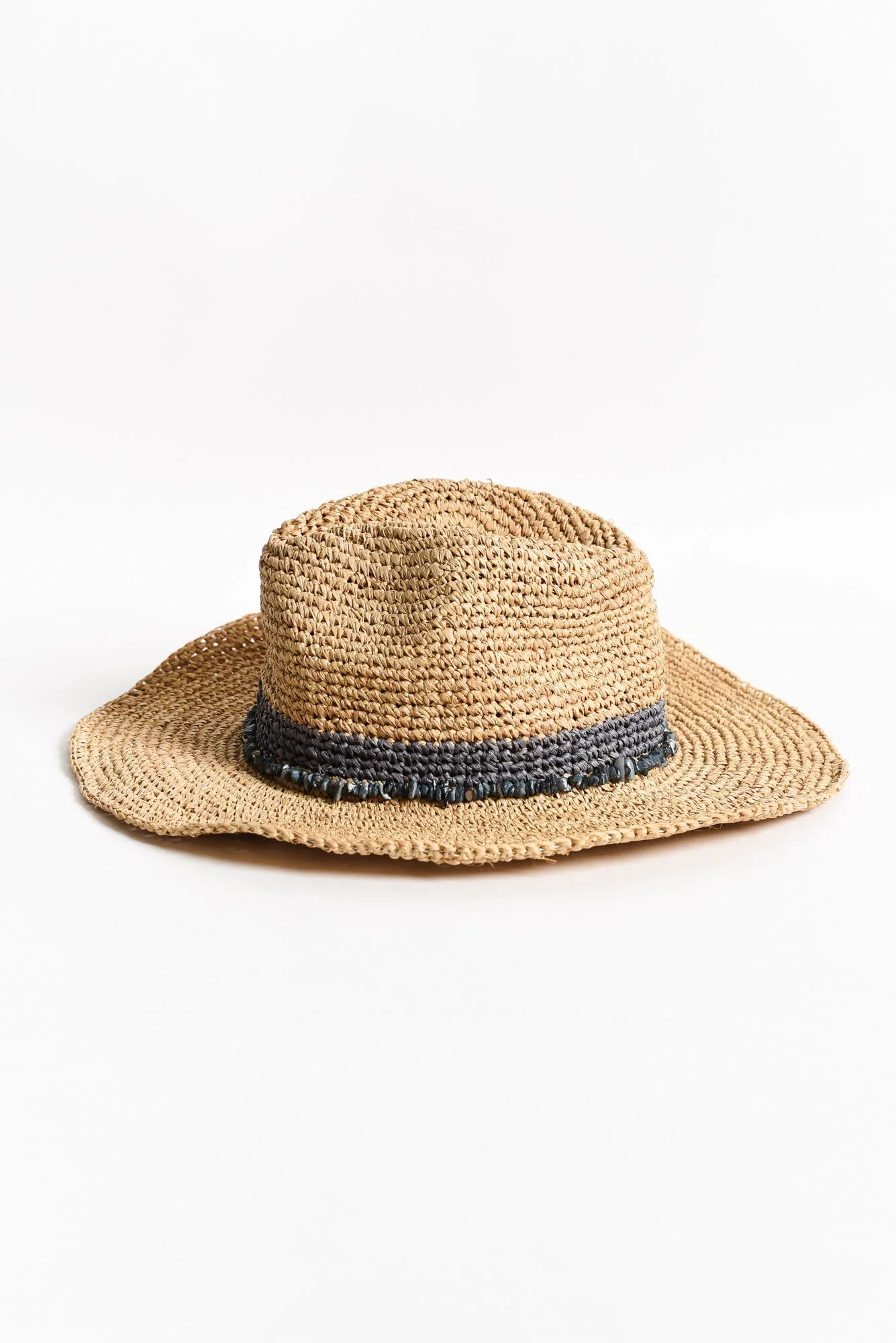 Cassie Cobalt Raffia Cowboy Hat - Image 2