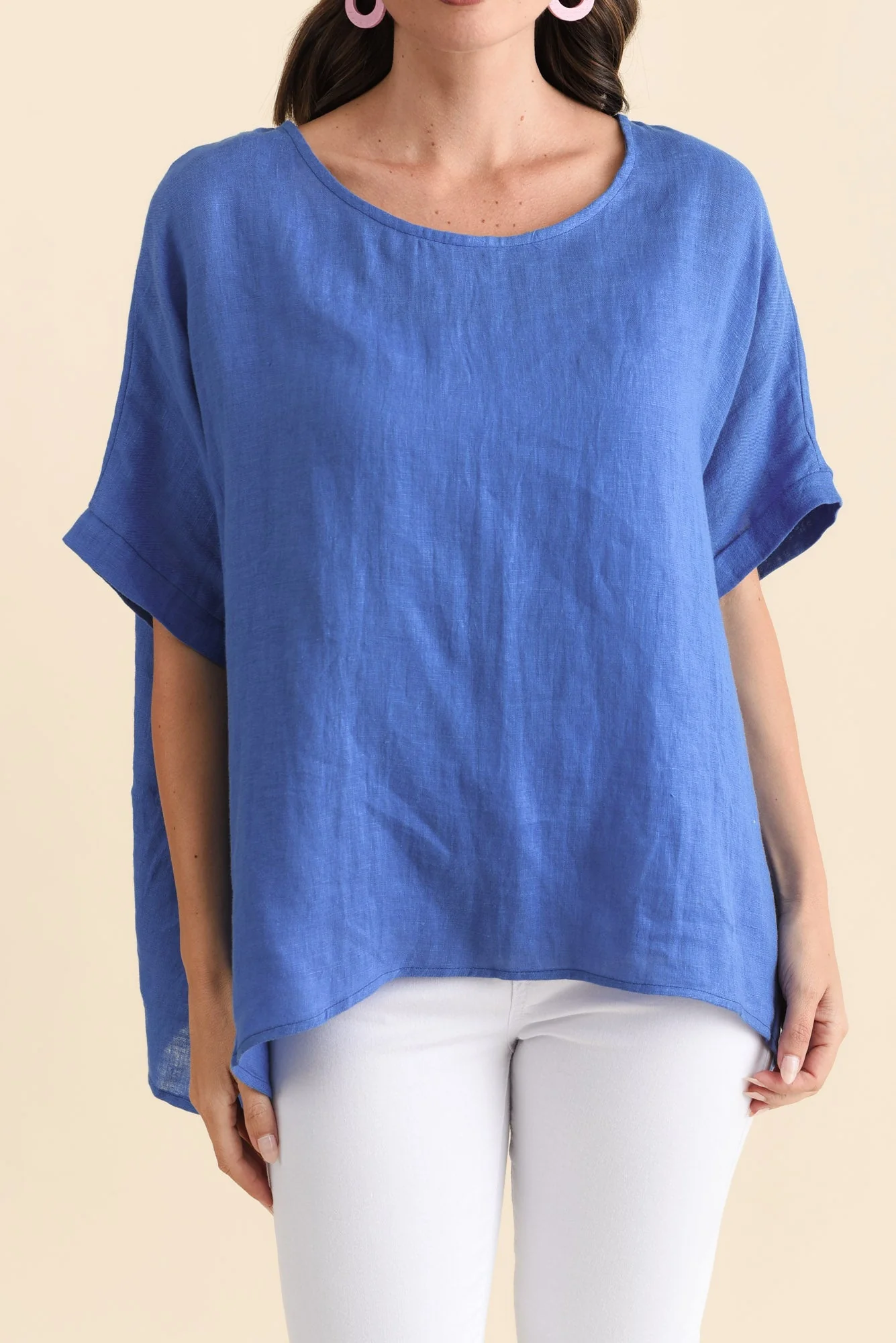 Chaya Cobalt Linen Top - Image 6
